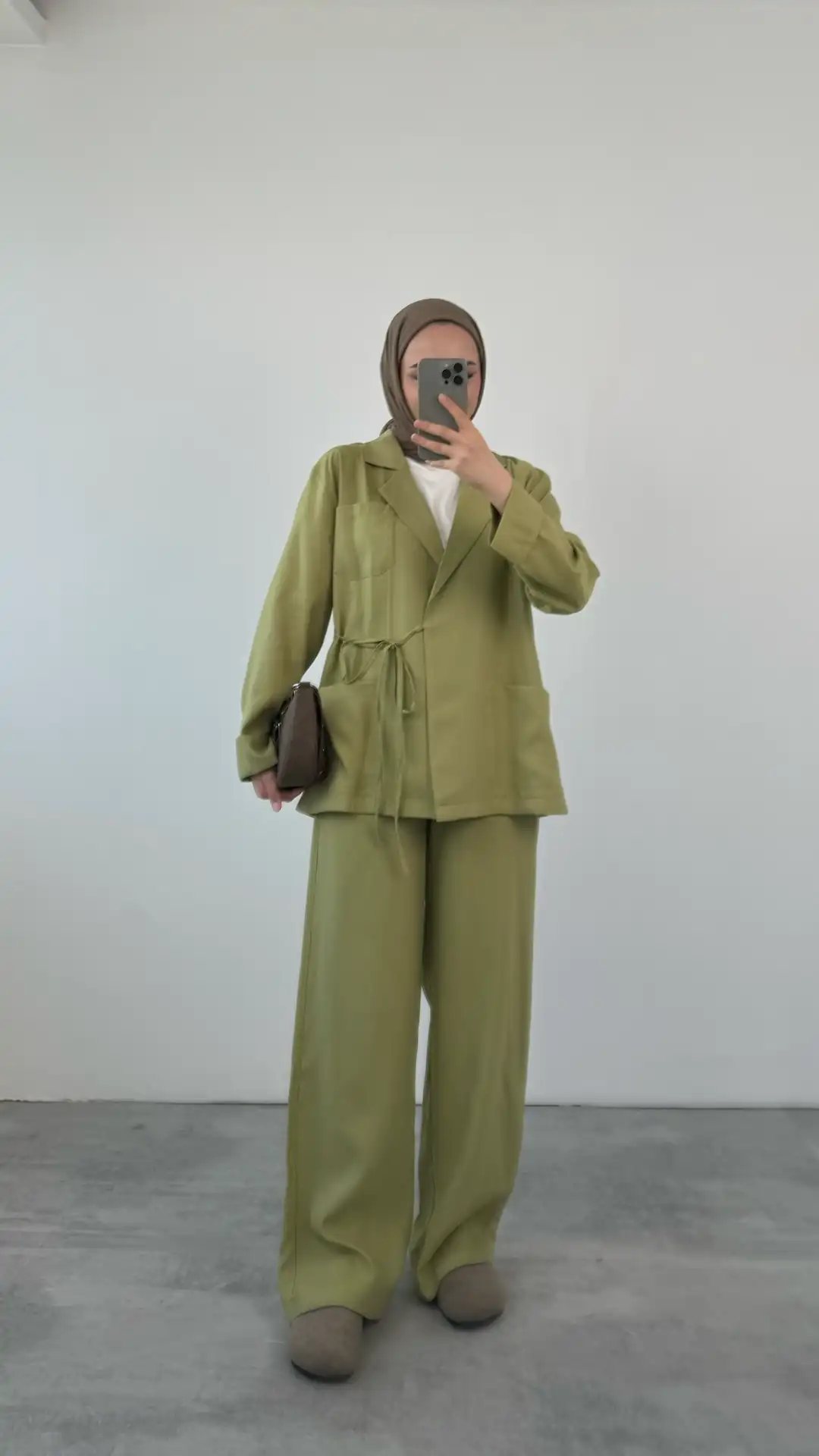 Premium Ceketli/Kimono Takım Açık Yeşil