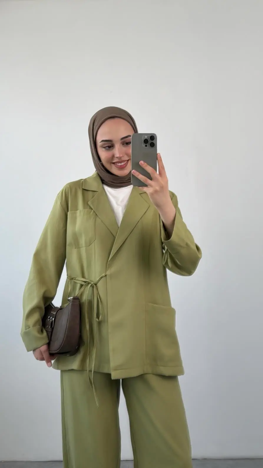 Premium Ceketli/Kimono Takım Açık Yeşil