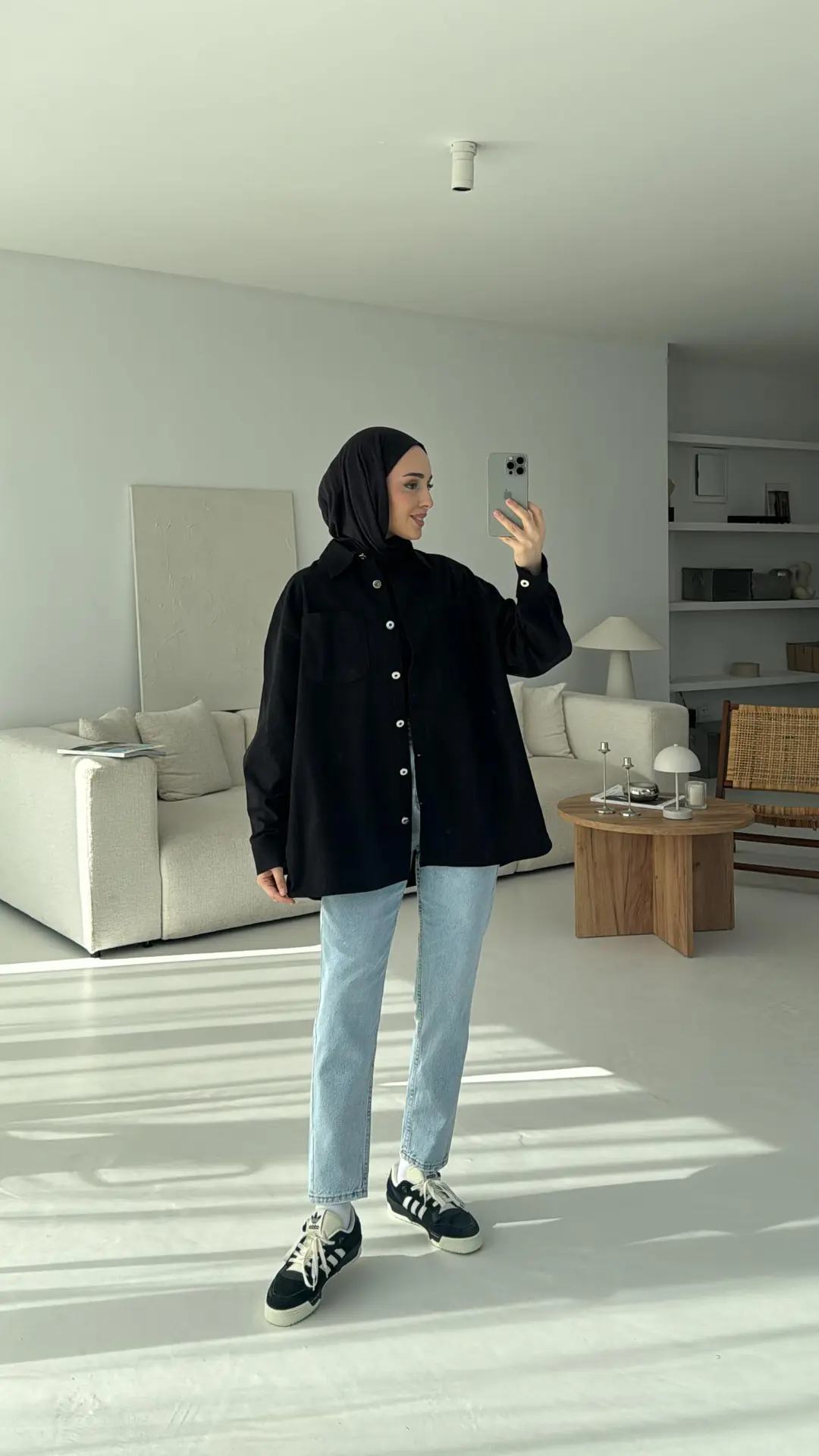 Apero Baskılı Gabardin Ceket Siyah