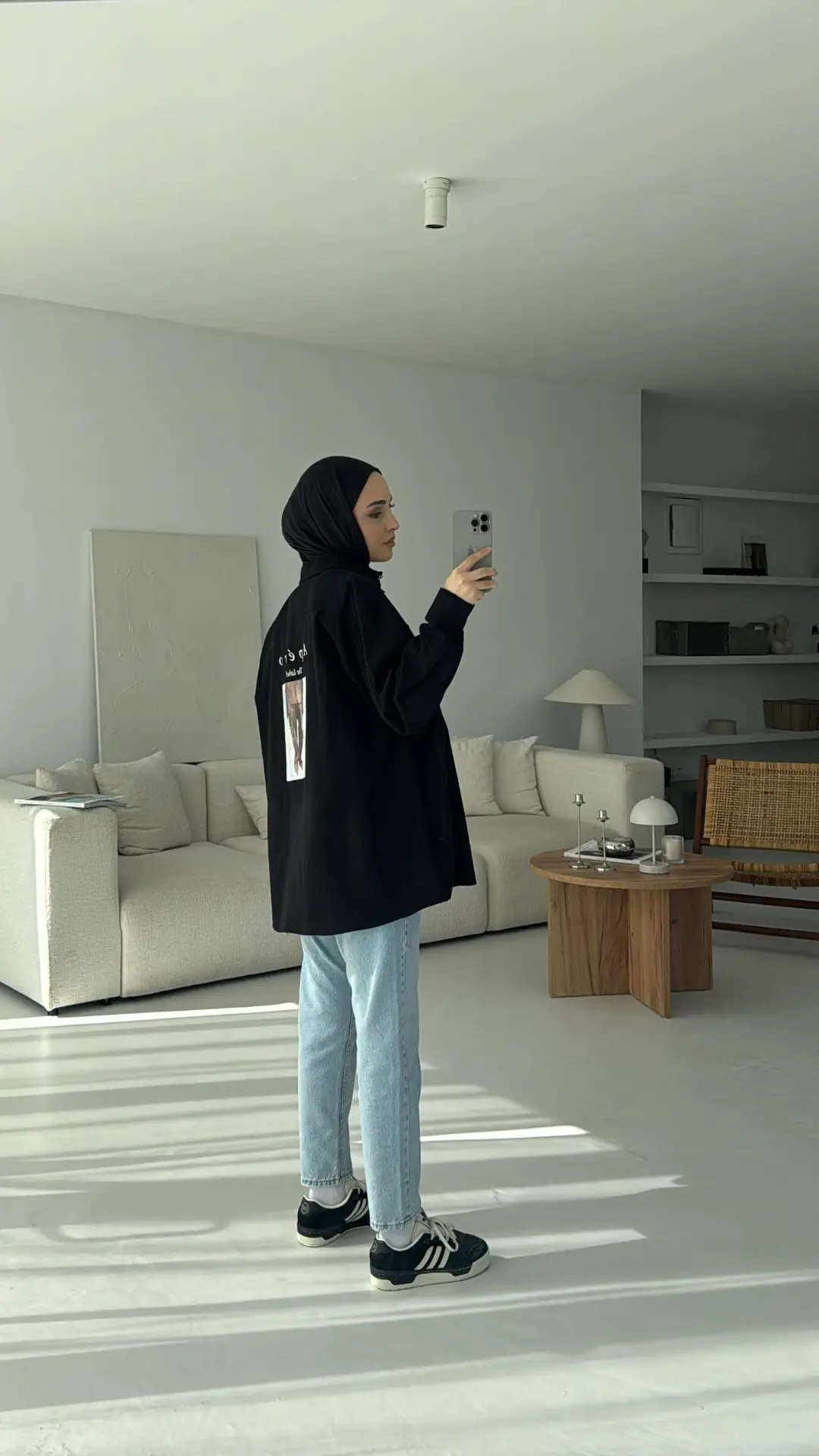 Apero Baskılı Gabardin Ceket Siyah