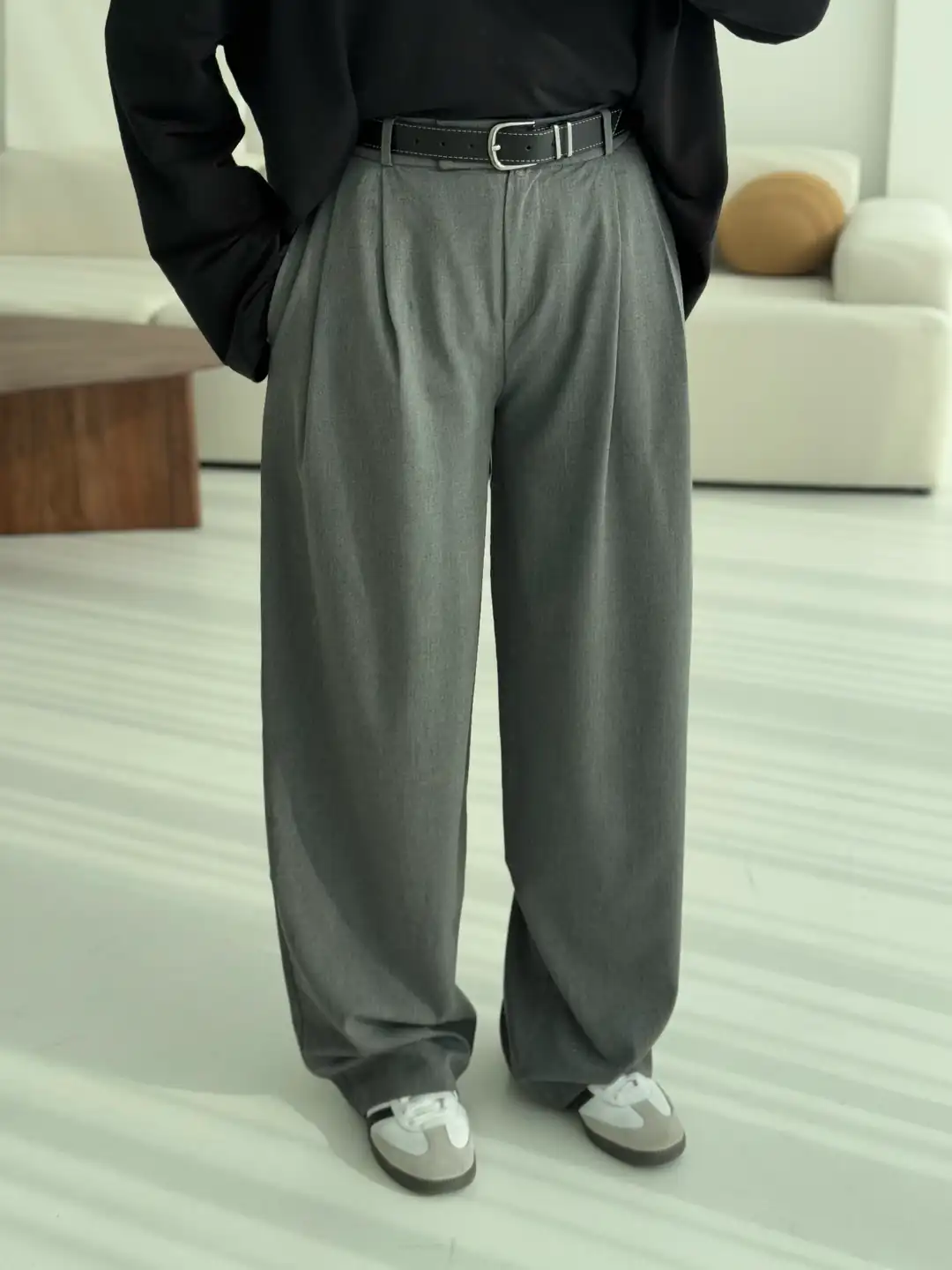 Koyu Gri Premium Kumaş Pantolon