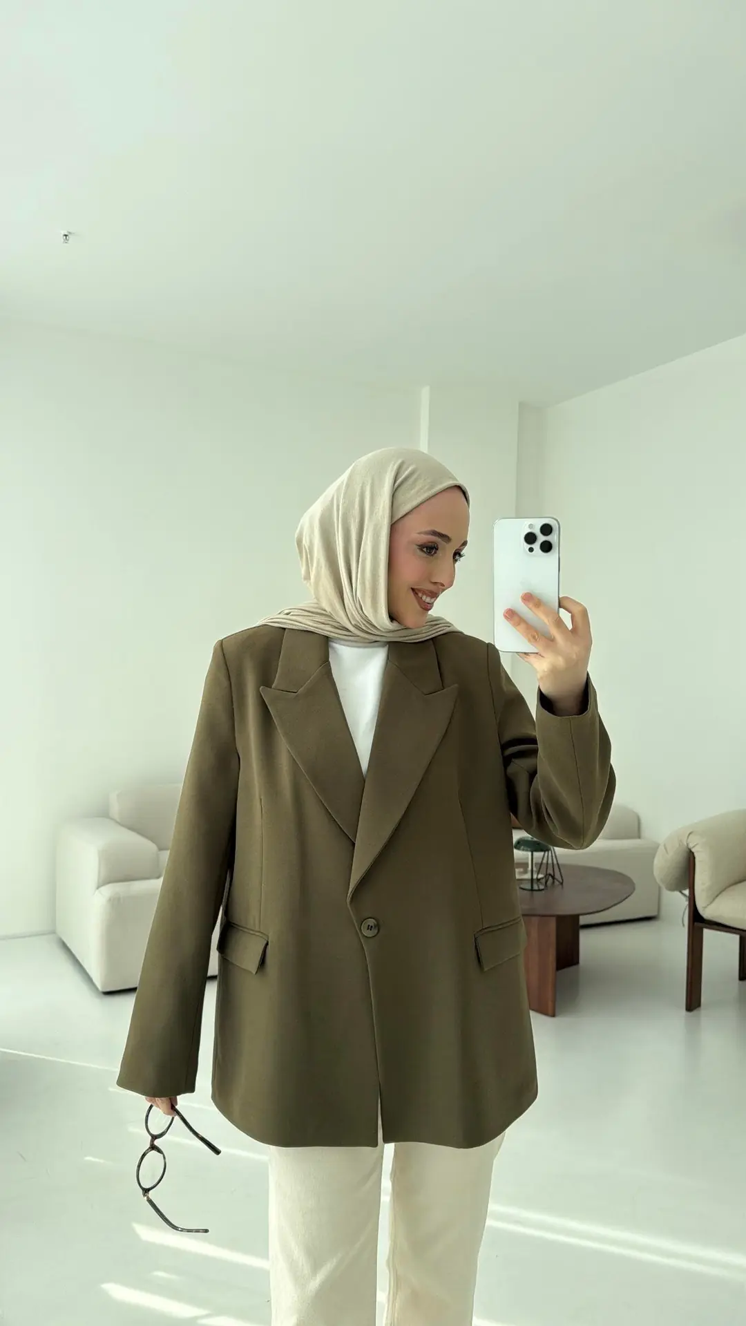 Haki Blazer Ceket
