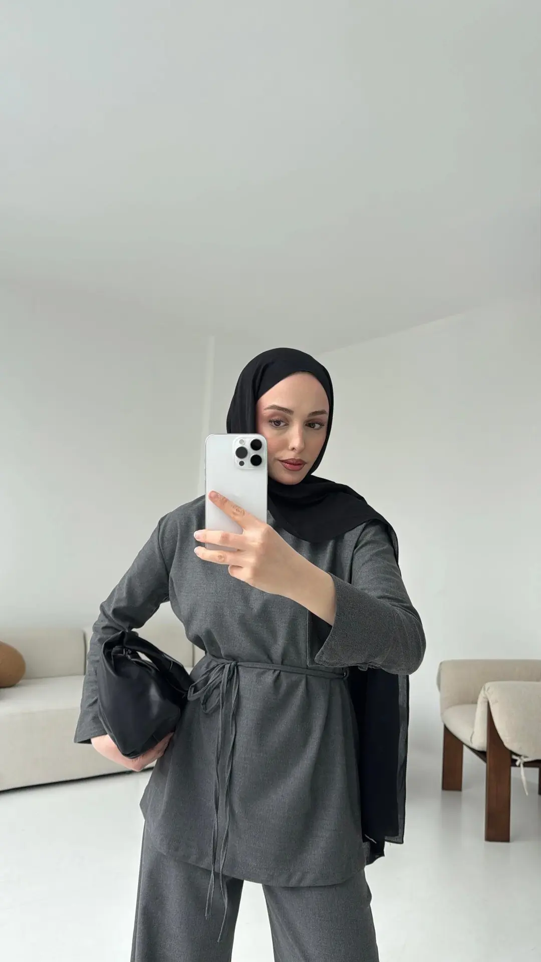 Basıc Bağlamalı Takım Gri