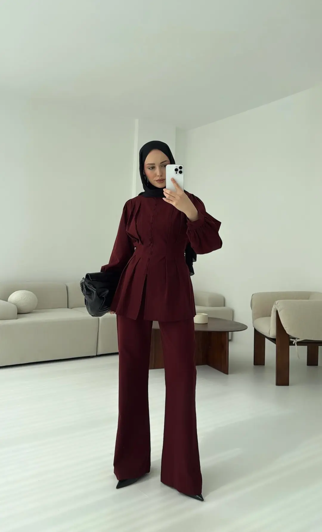 Beli Pensli Takım Bordo