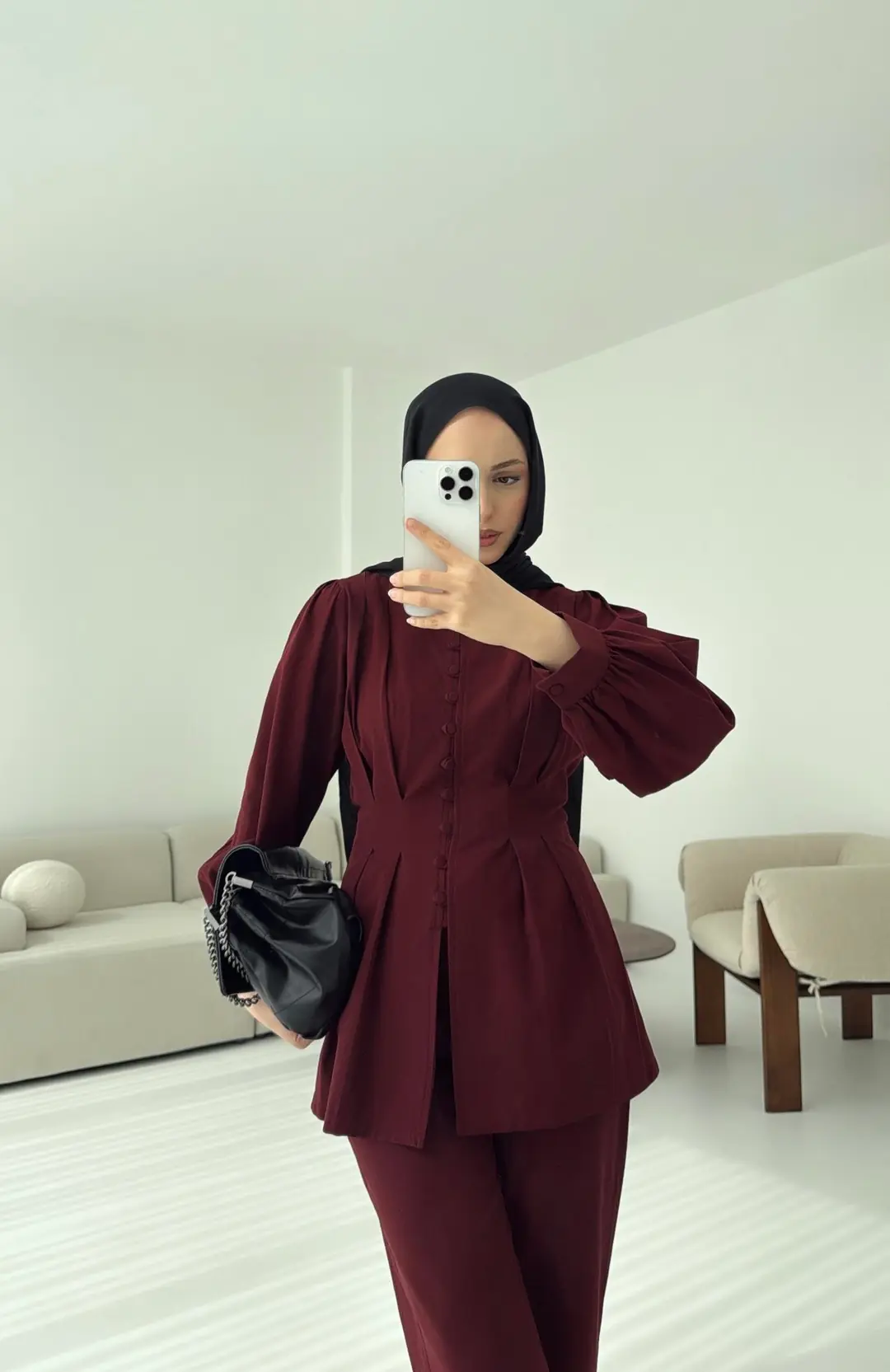 Beli Pensli Takım Bordo