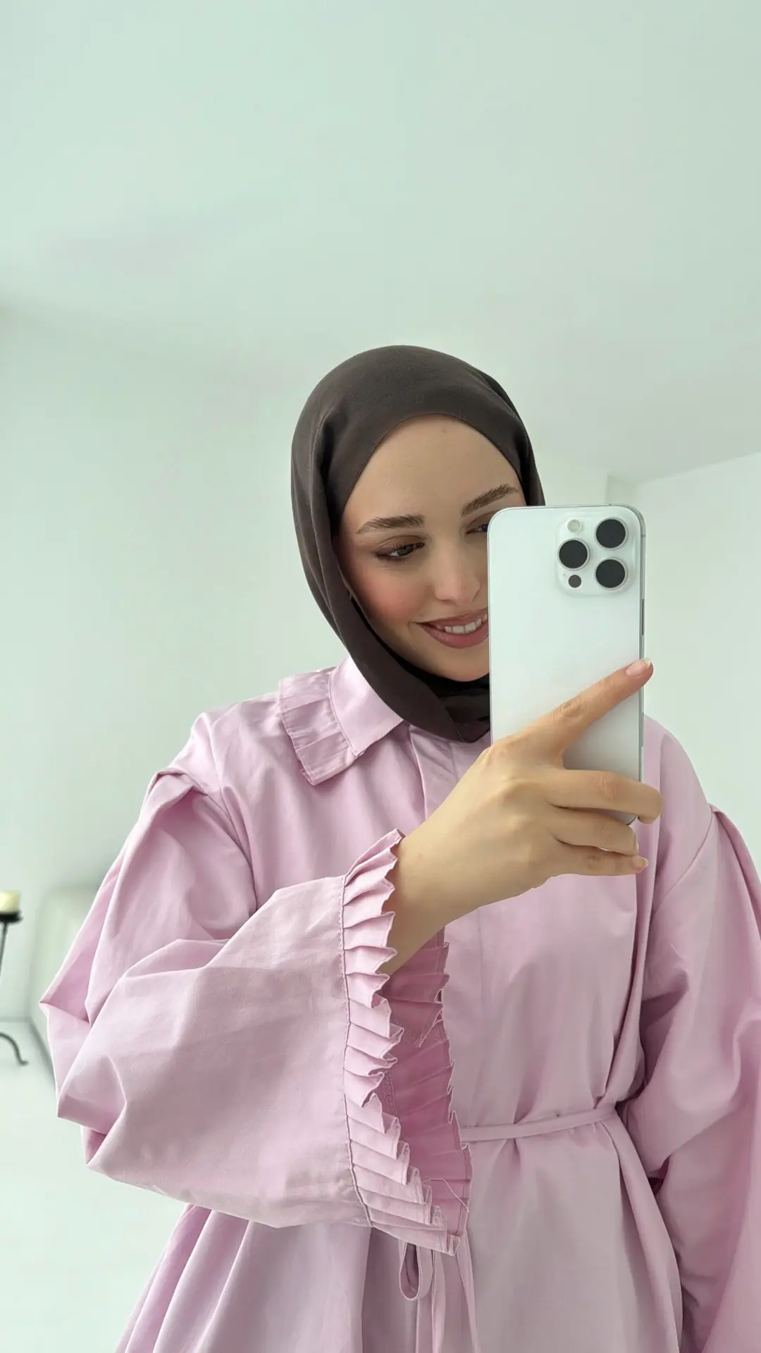 Pilise Detaylı Gömlek Pembe
