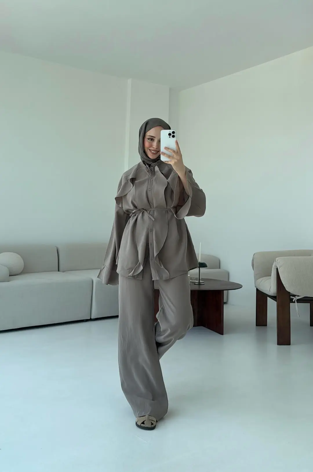 İspanyol Tencel Takım Vizon