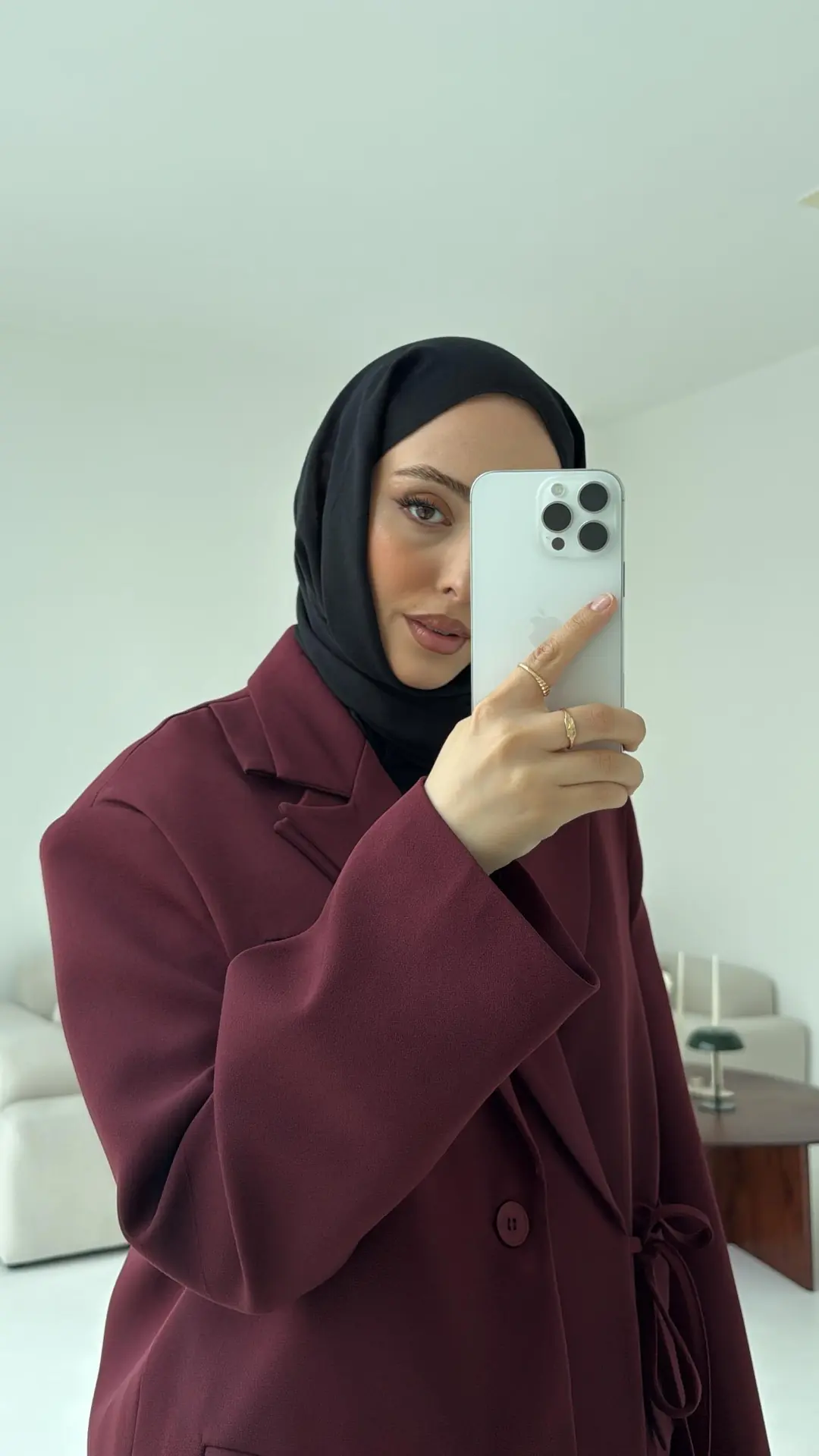 Tasarım Blazer Ceket Bordo
