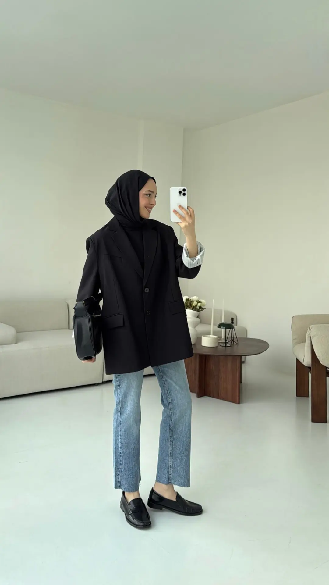 Siyah Oversize Premium Blazer Ceket