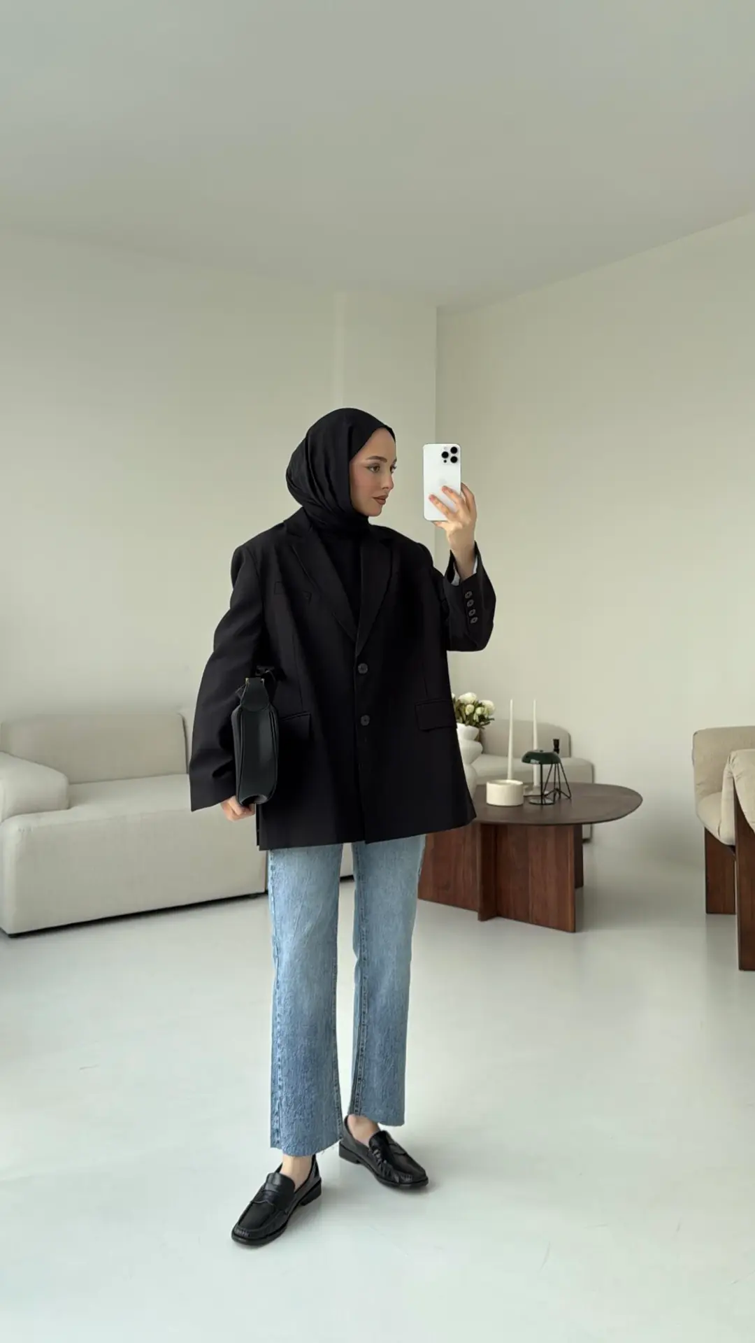 Siyah Oversize Premium Blazer Ceket