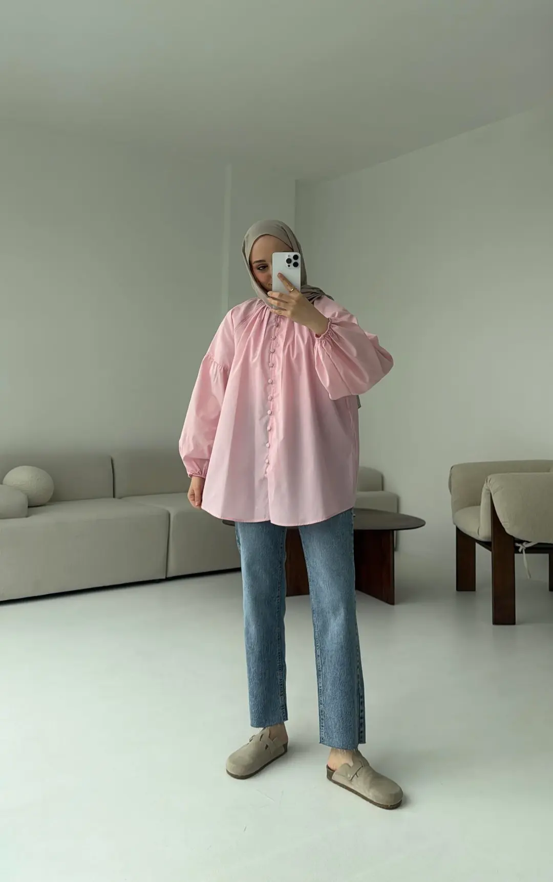 Elegant Gömlek Pembe