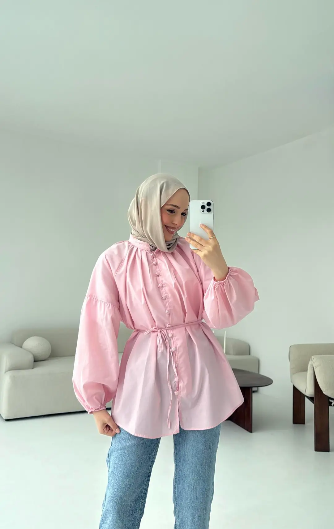 Elegant Gömlek Pembe