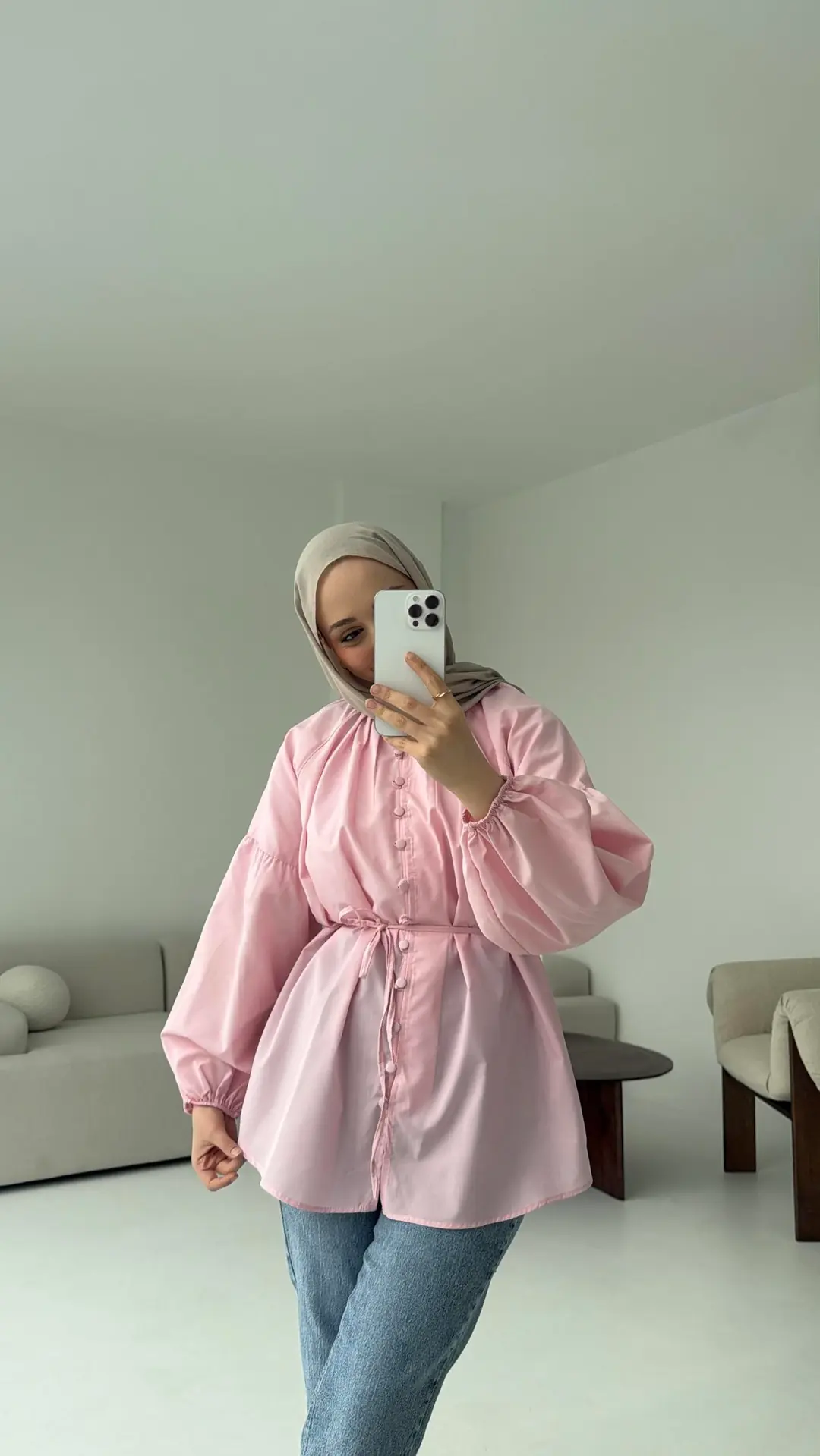 Elegant Gömlek Pembe