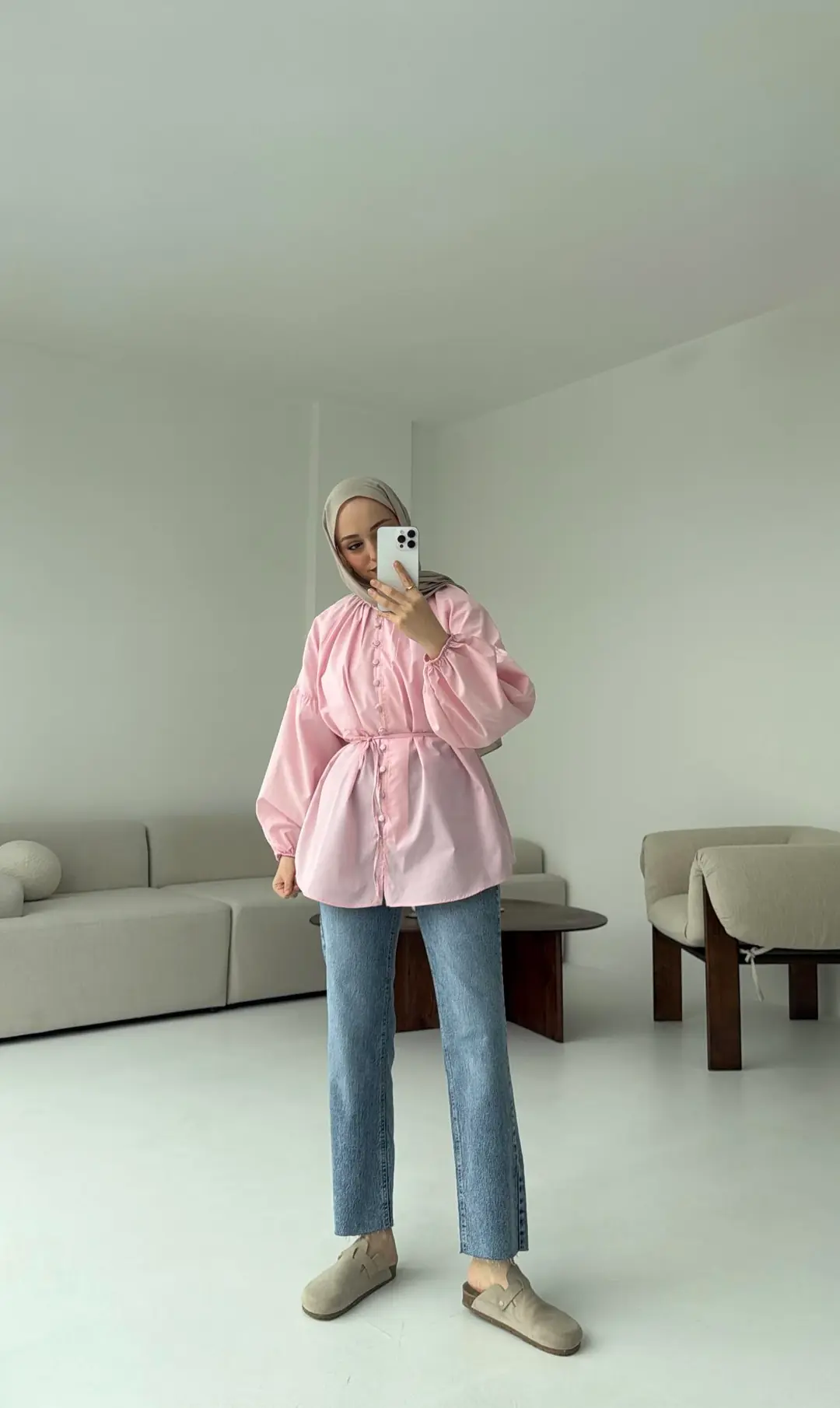 Elegant Gömlek Pembe
