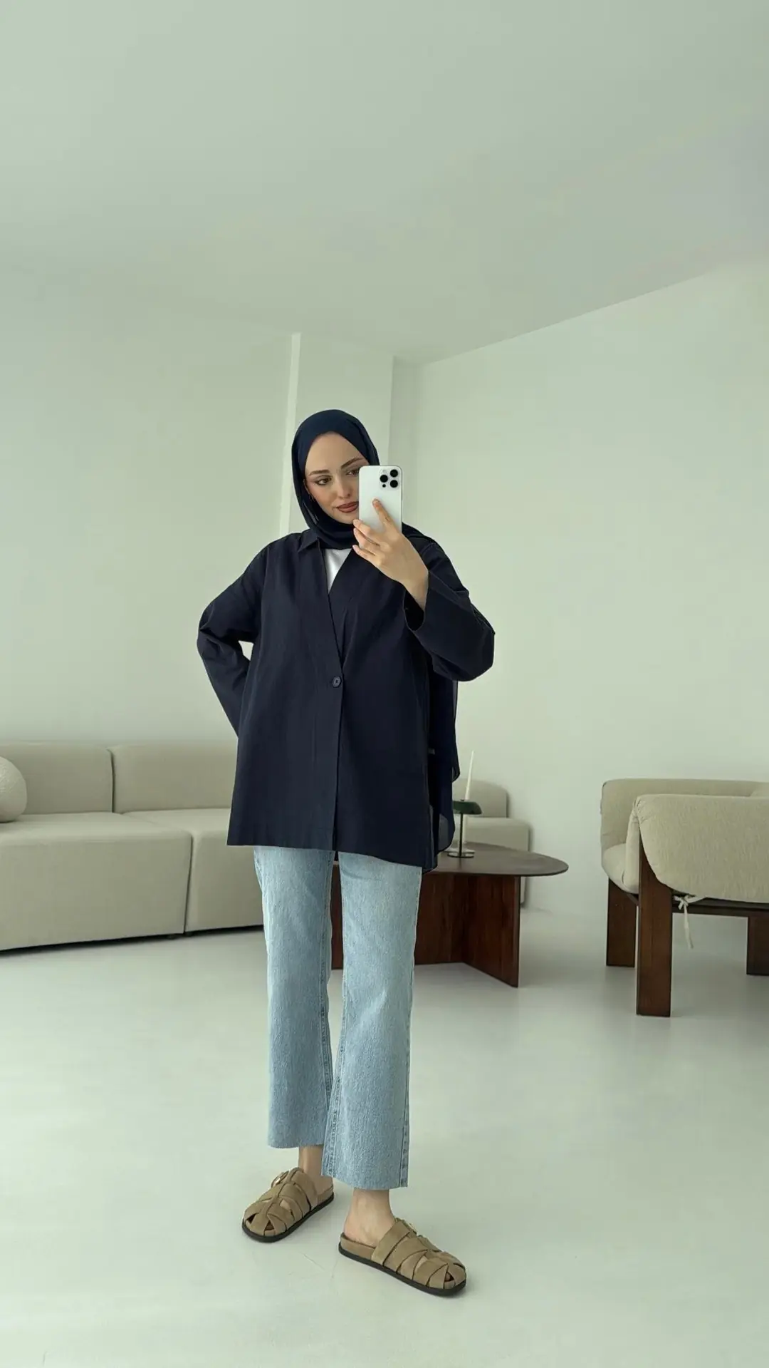Tek Düğmeli Ceket Lacivert