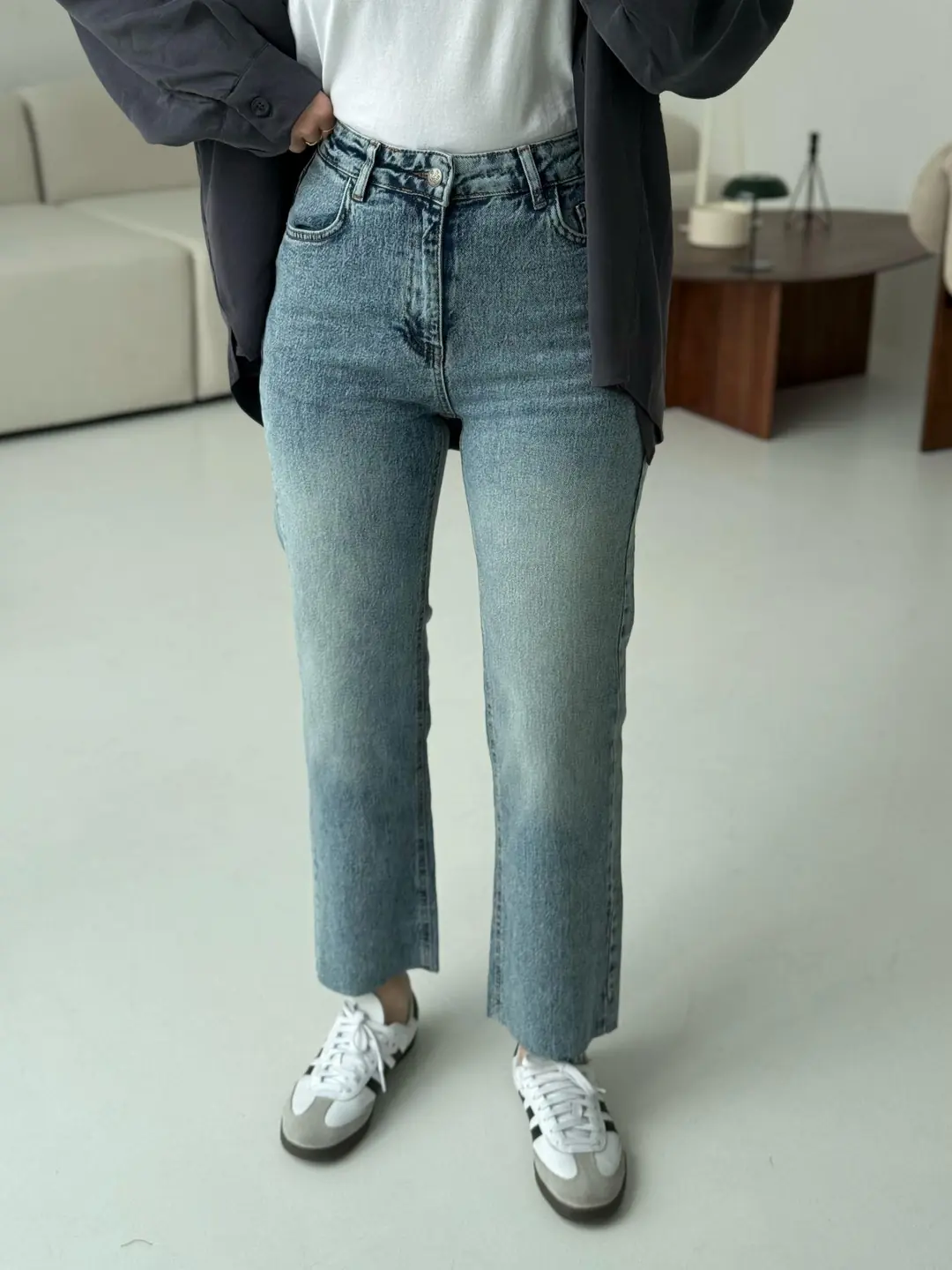 Premium Paçası Kesik Jean 293