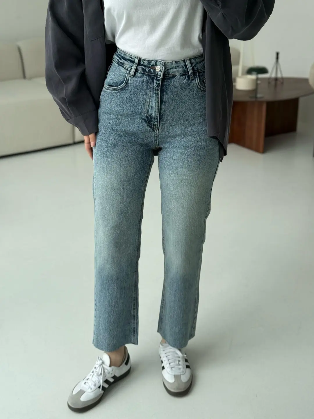 Premium Paçası Kesik Jean 293