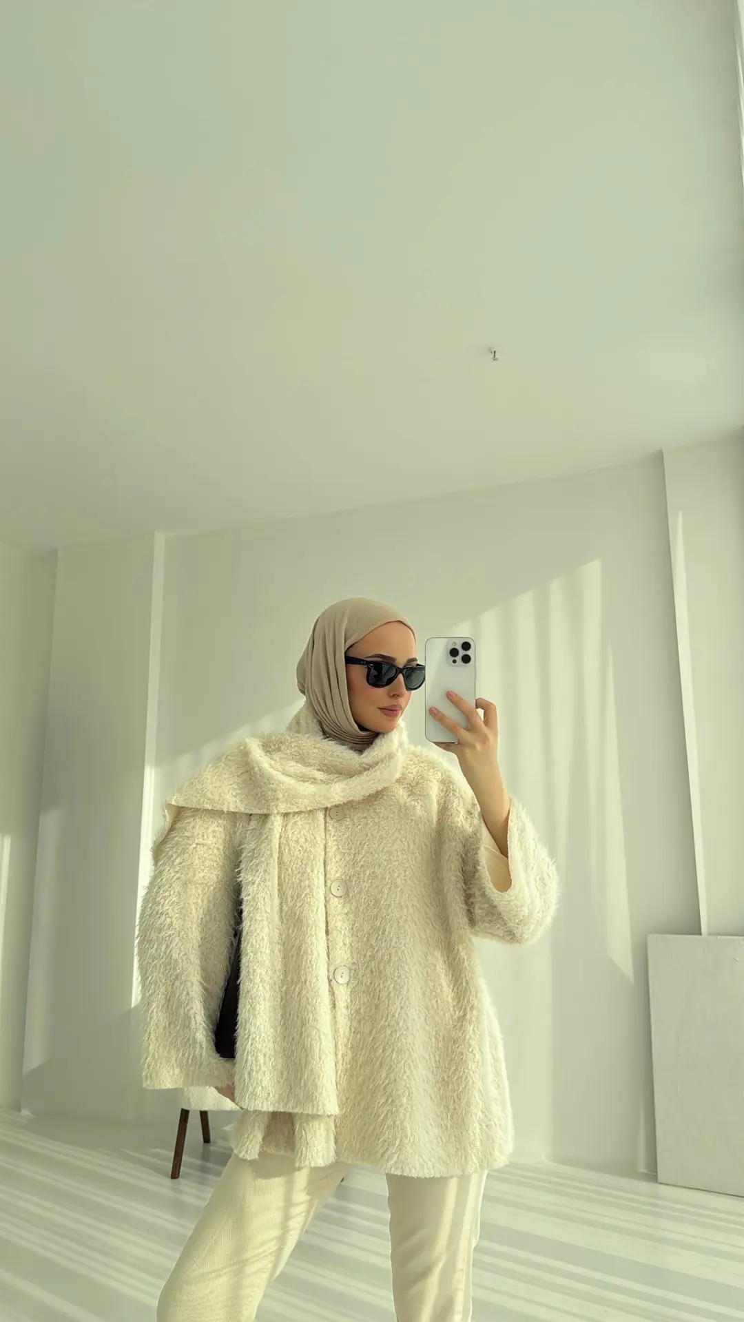 Düğmeli Atkı Detay Ceket