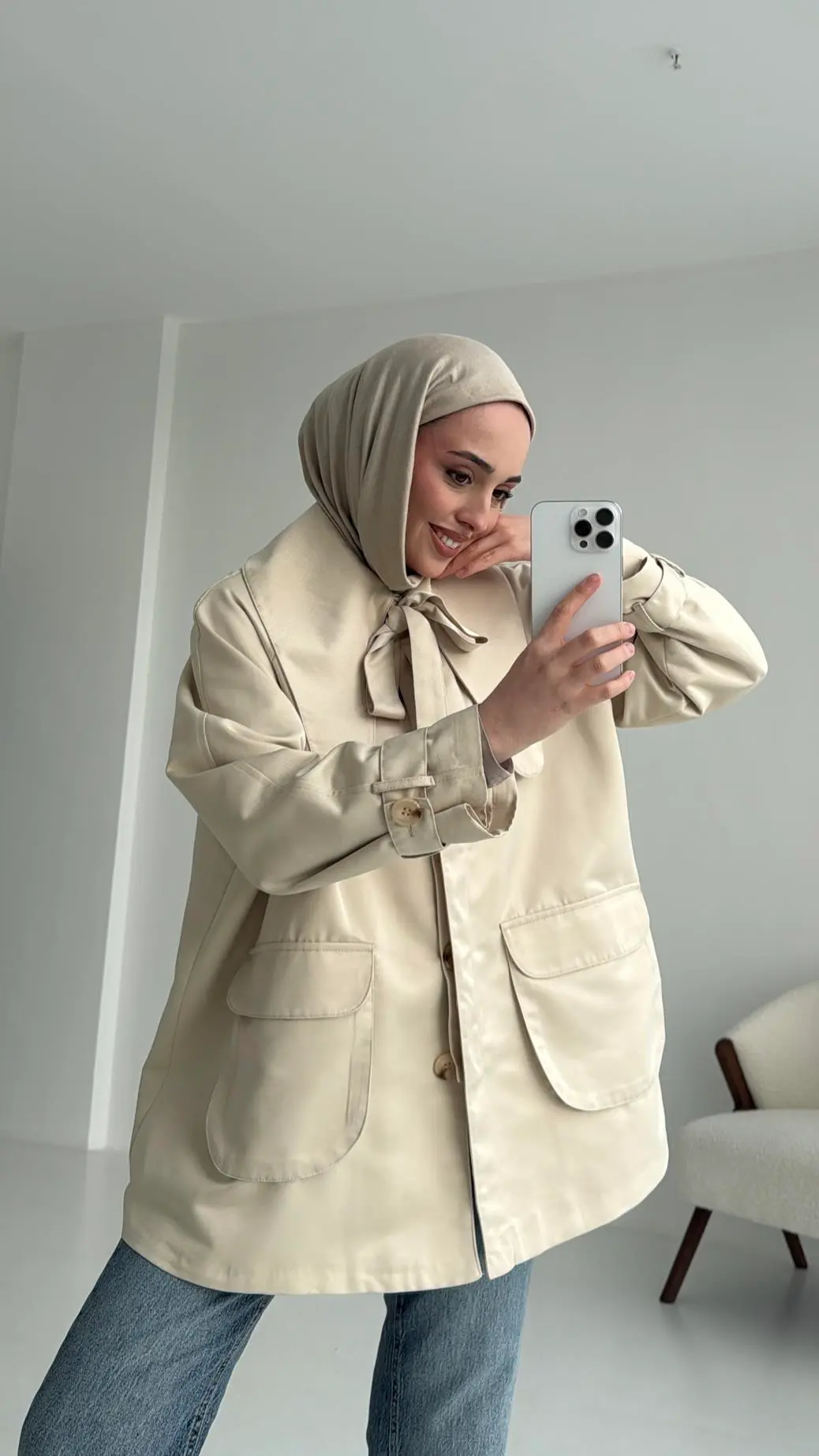 Astarlı Taş Trençkot