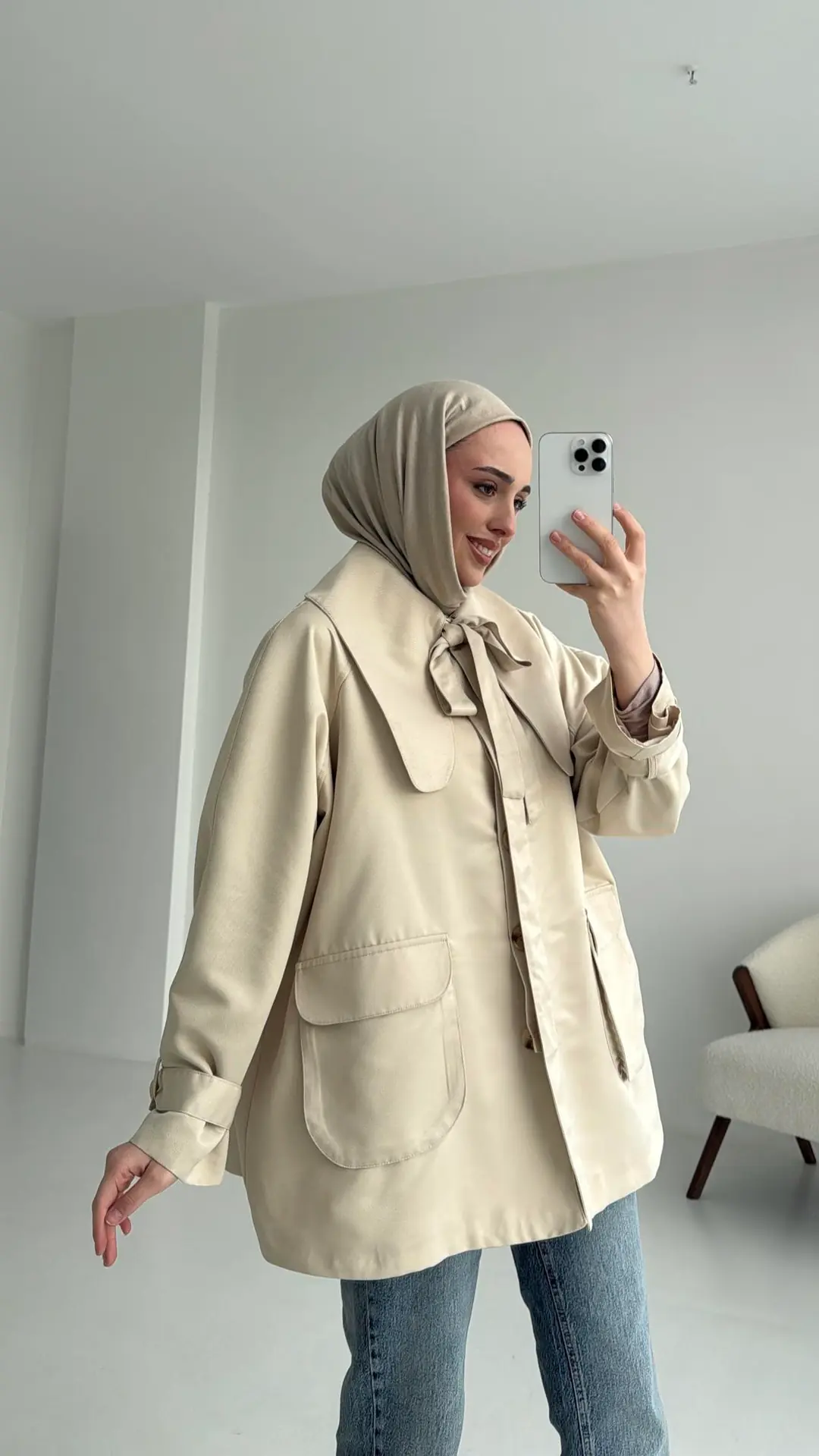Astarlı Taş Trençkot