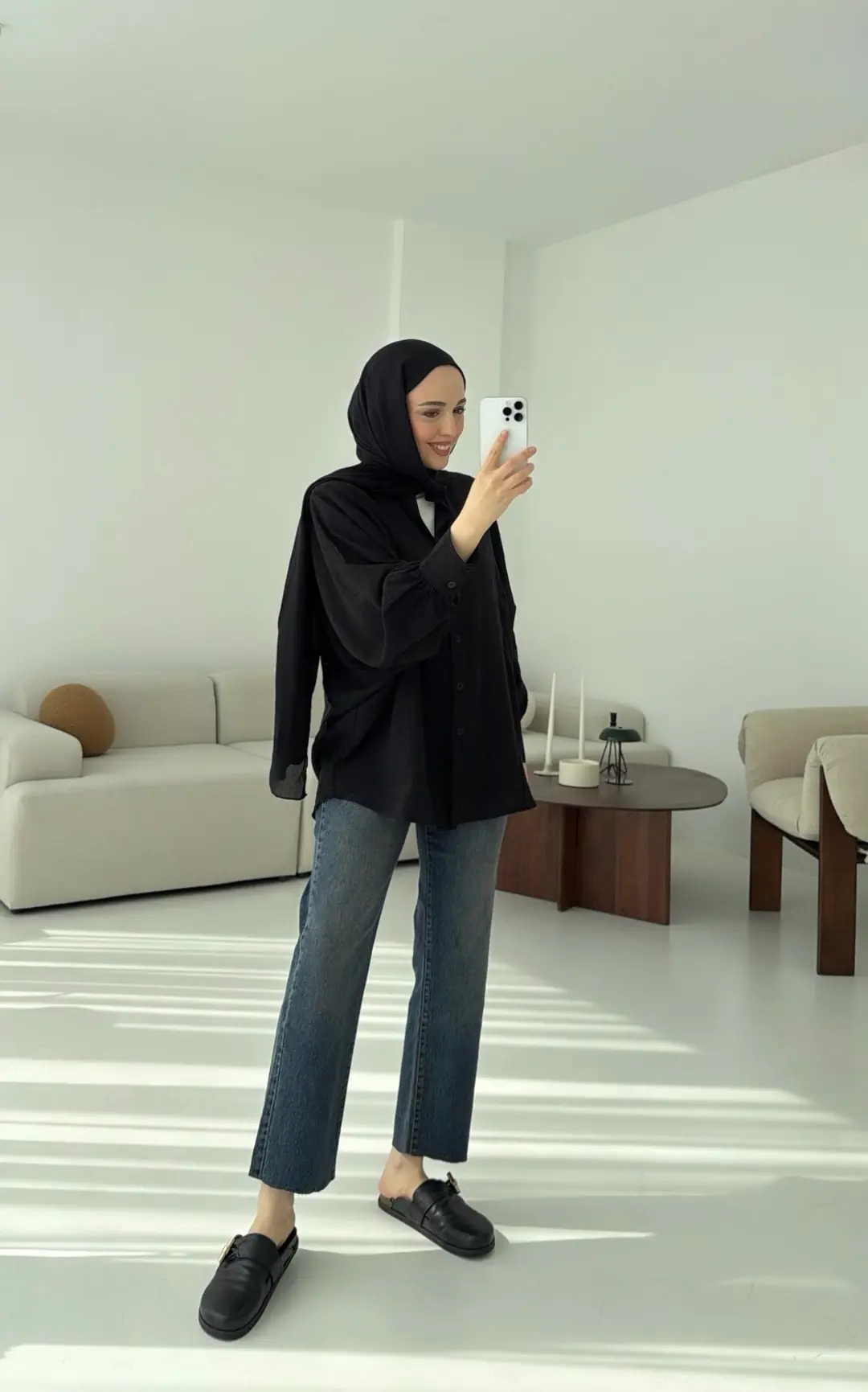 Oversize Premium Gömlek Siyah