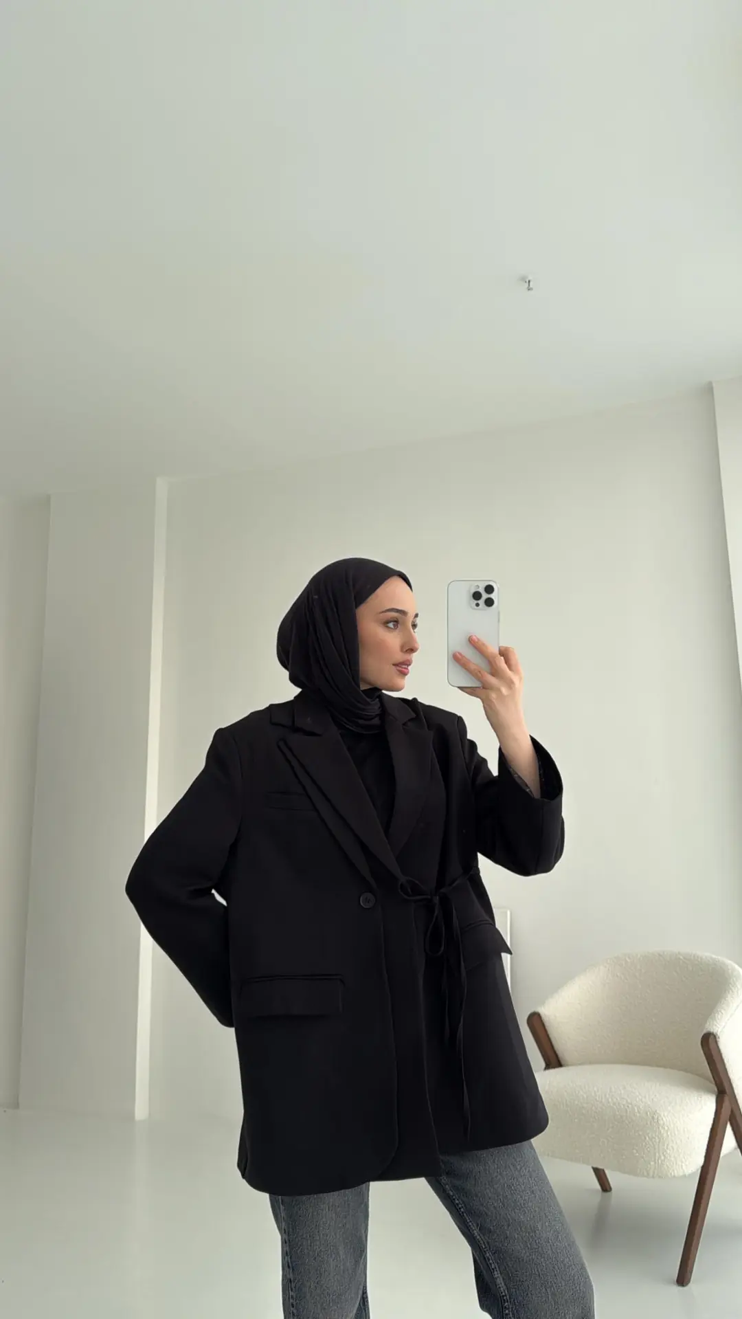 Tasarım Blazer Ceket Siyah