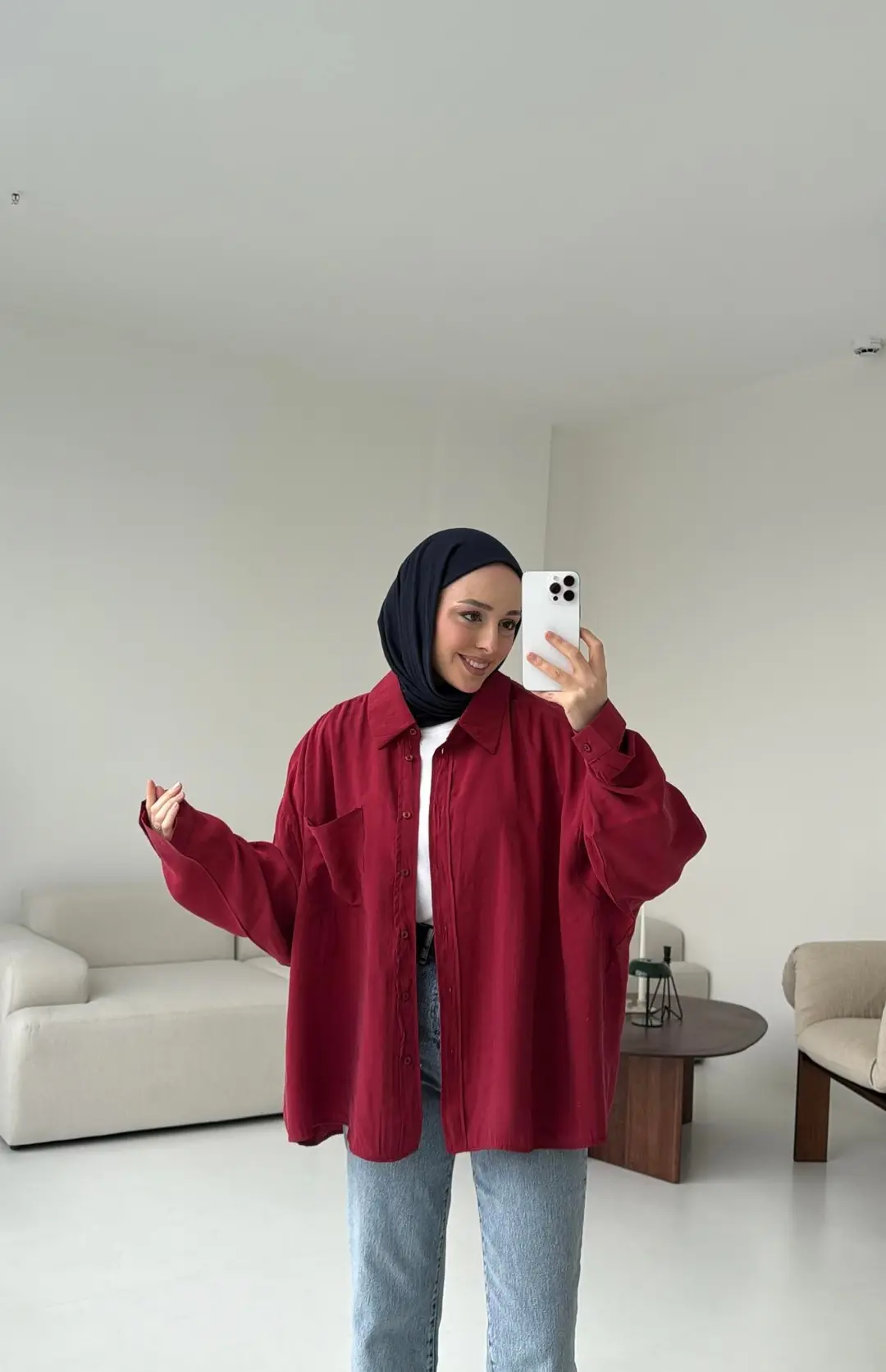 Cepli Oversize Gömlek