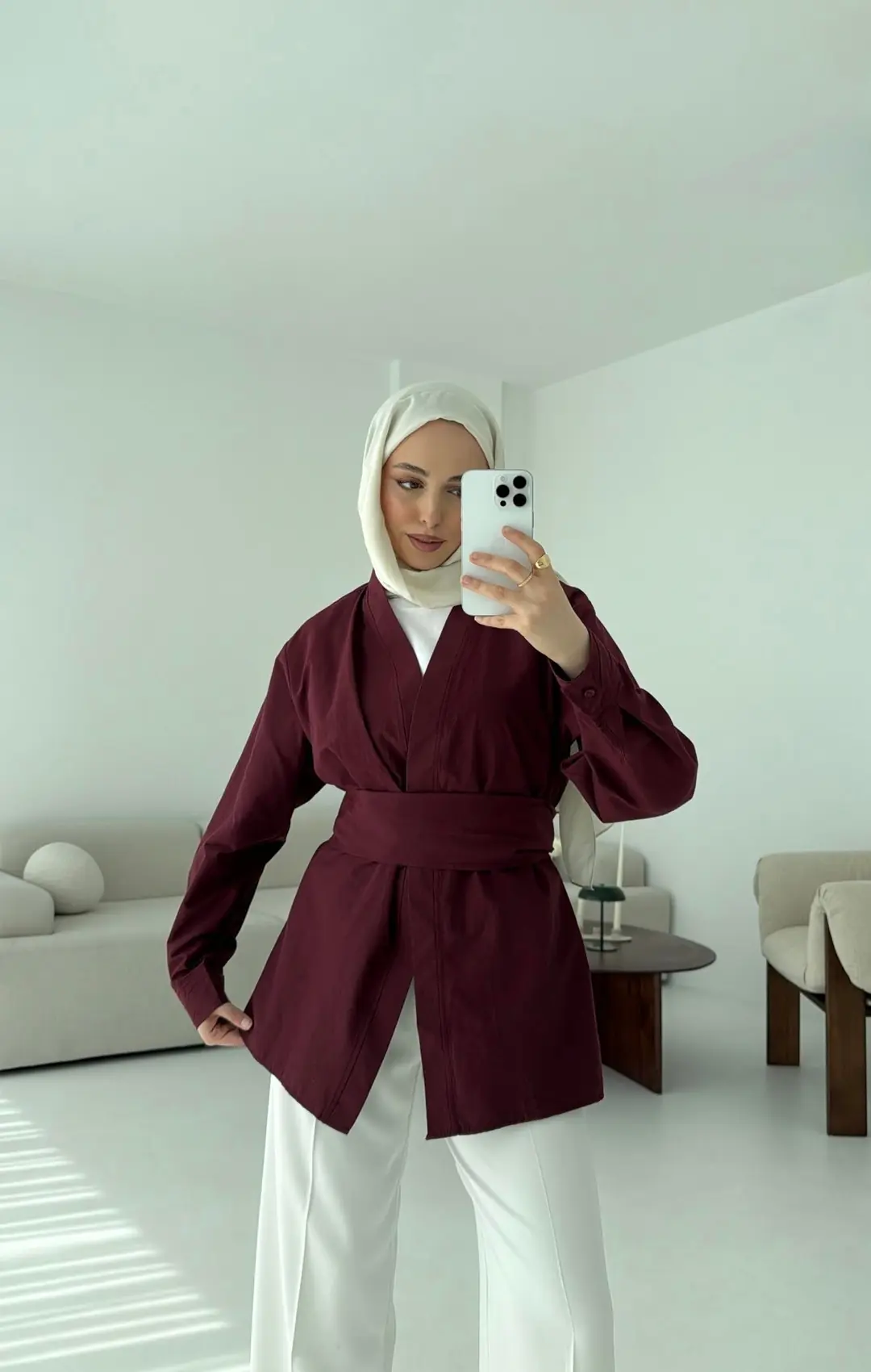 Bordo Kimono