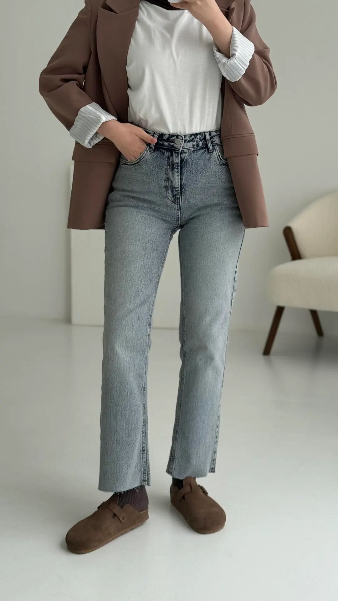 Premium Paçası Kesik Jean 280