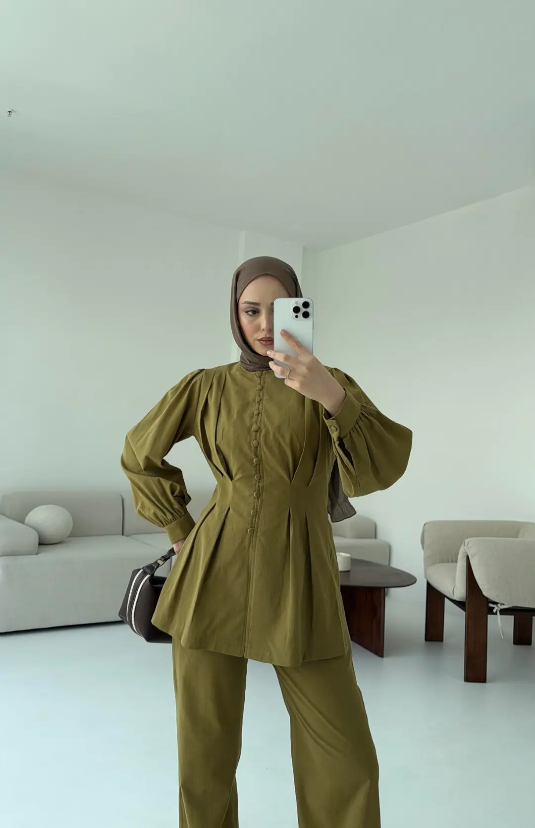 Beli Pensli Takım Olive