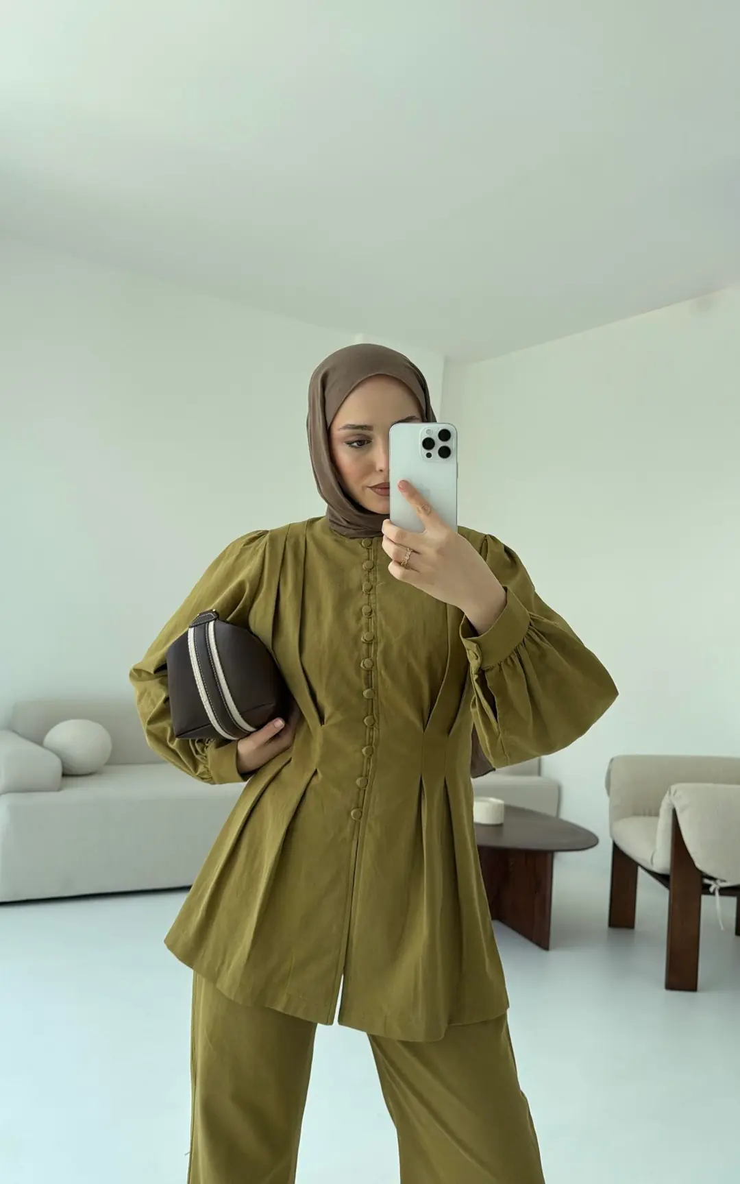 Beli Pensli Takım Olive
