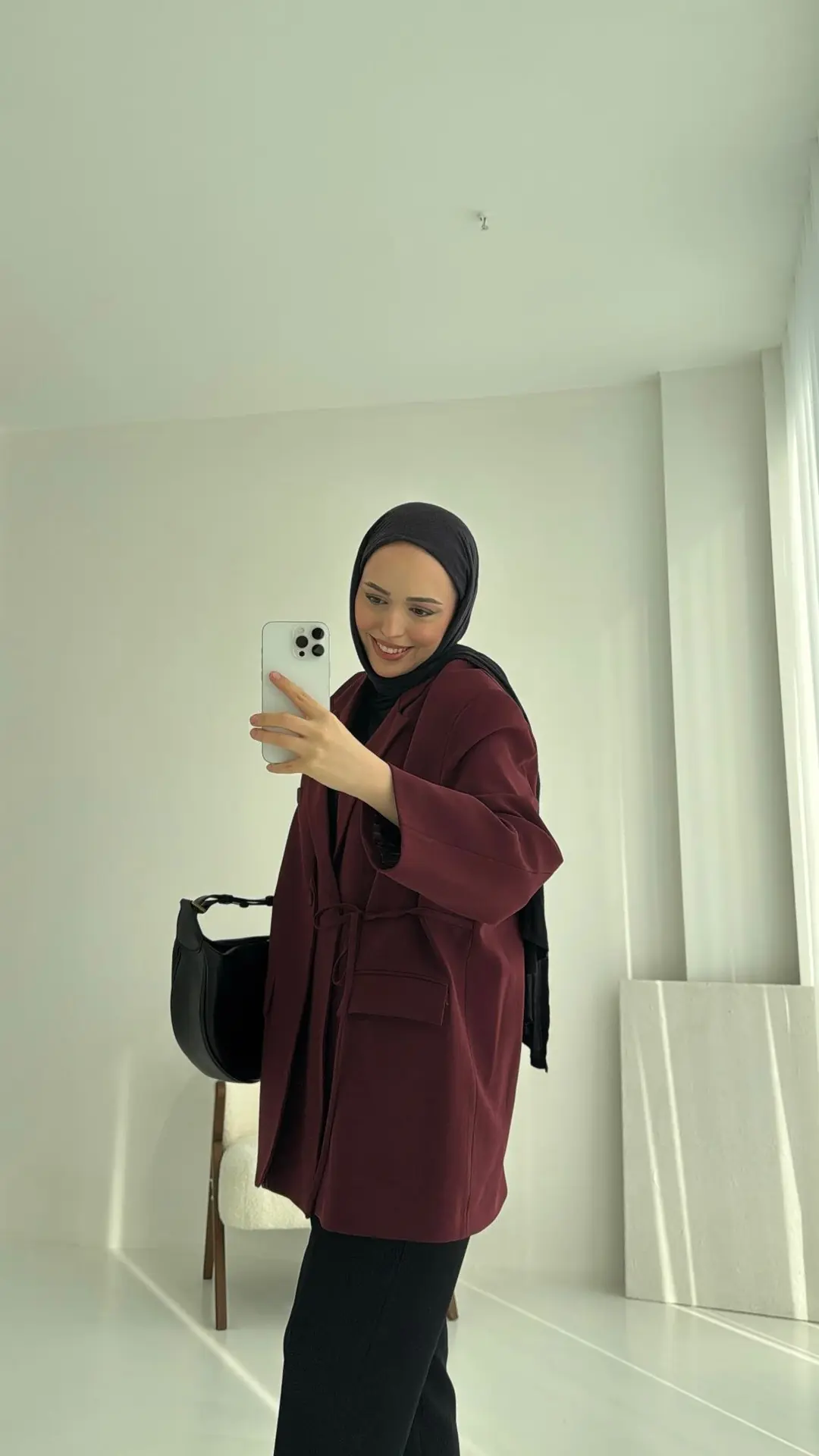 Tasarım Blazer Ceket Bordo