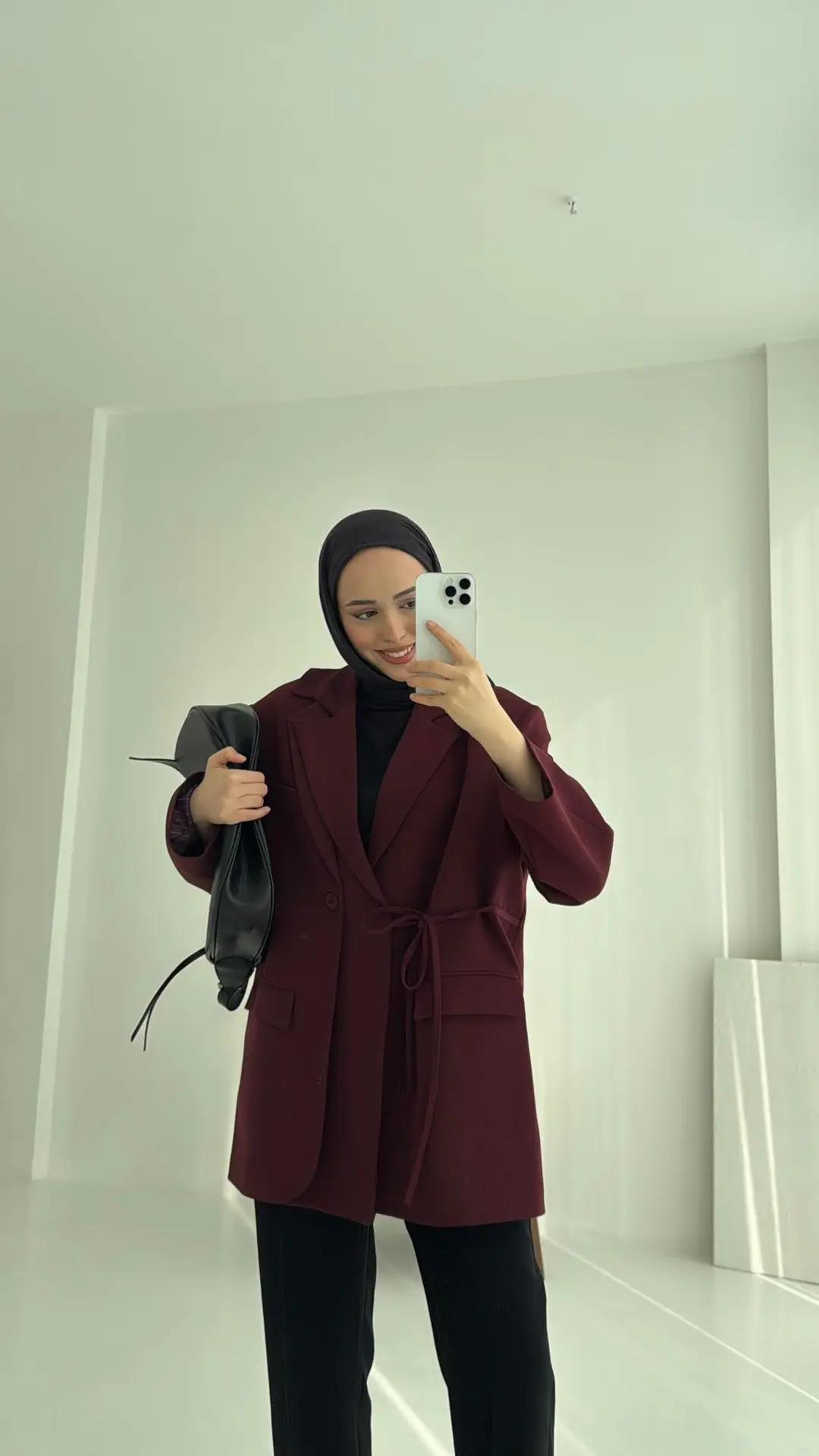 Tasarım Blazer Ceket Bordo