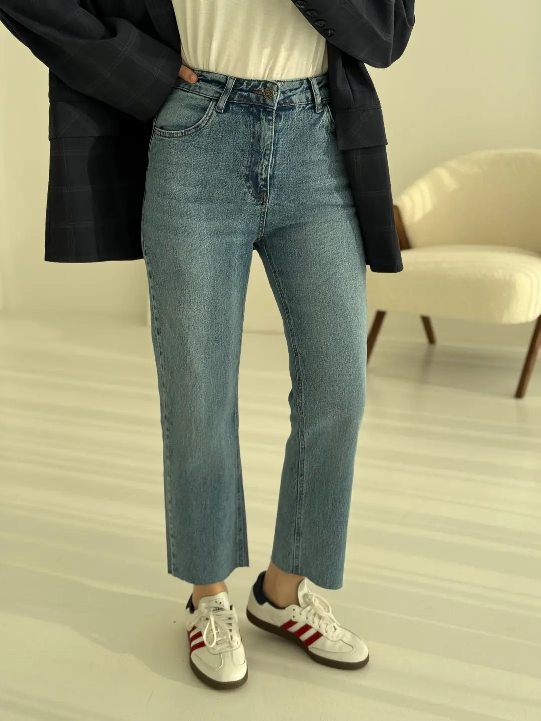 Premium Paçası Kesik Jean 2004