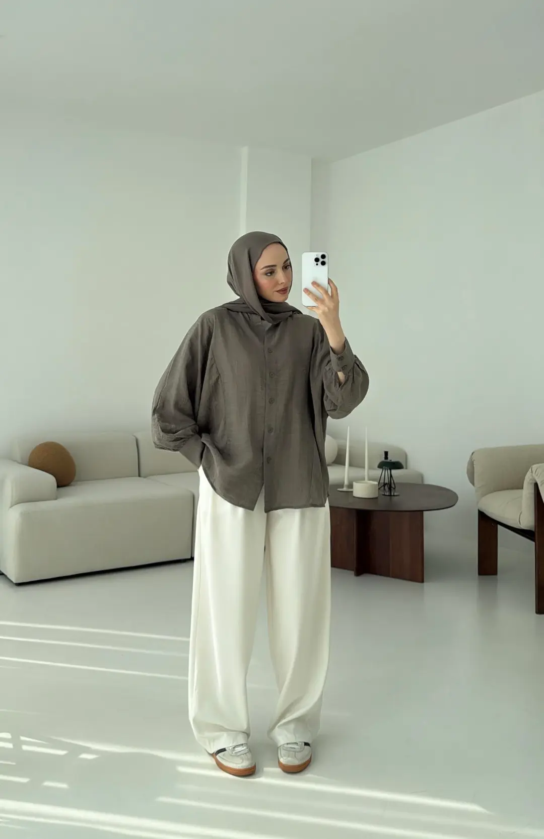 Oversize Premium Gömlek Haki