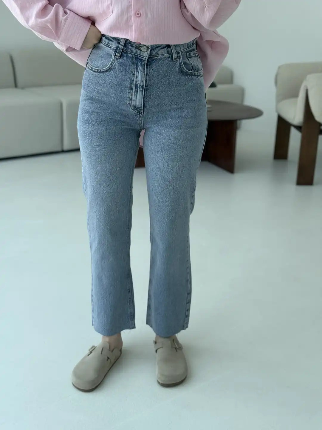 Premium Paçası Kesik Jean 295