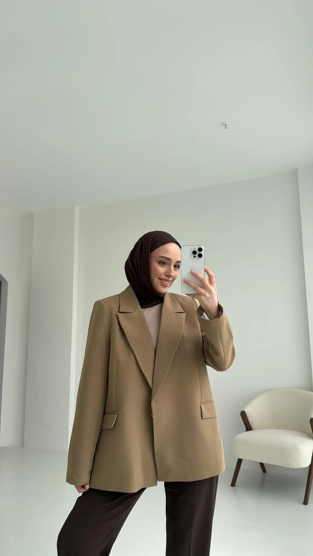 Kolu Katlamalı Blazer Ceket