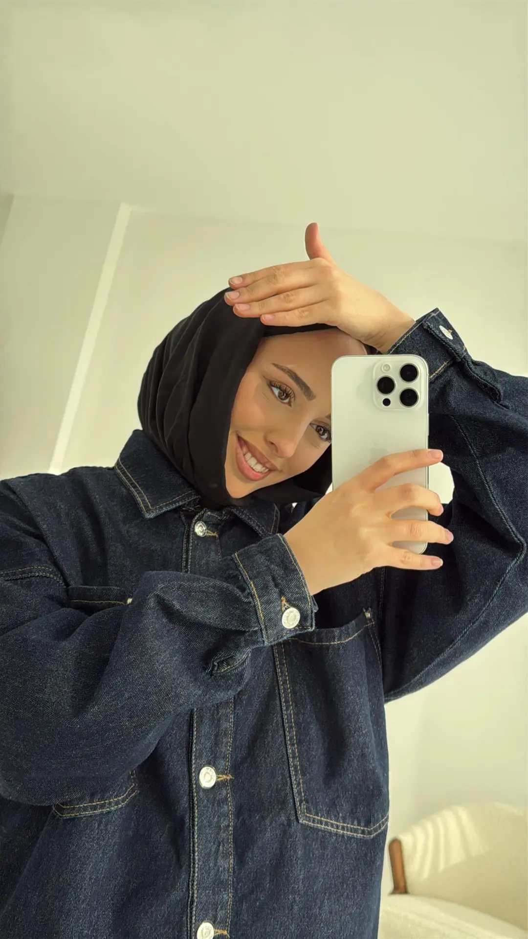 Lacivert Denim Ceket