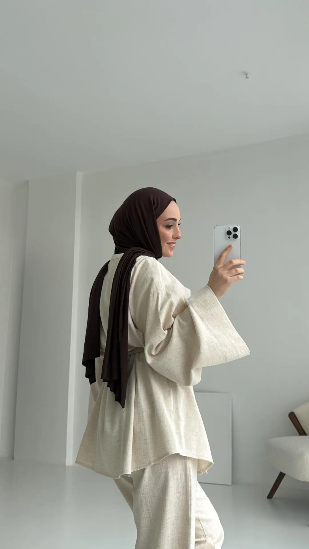 Bağcıklı Buluz Takım Natural