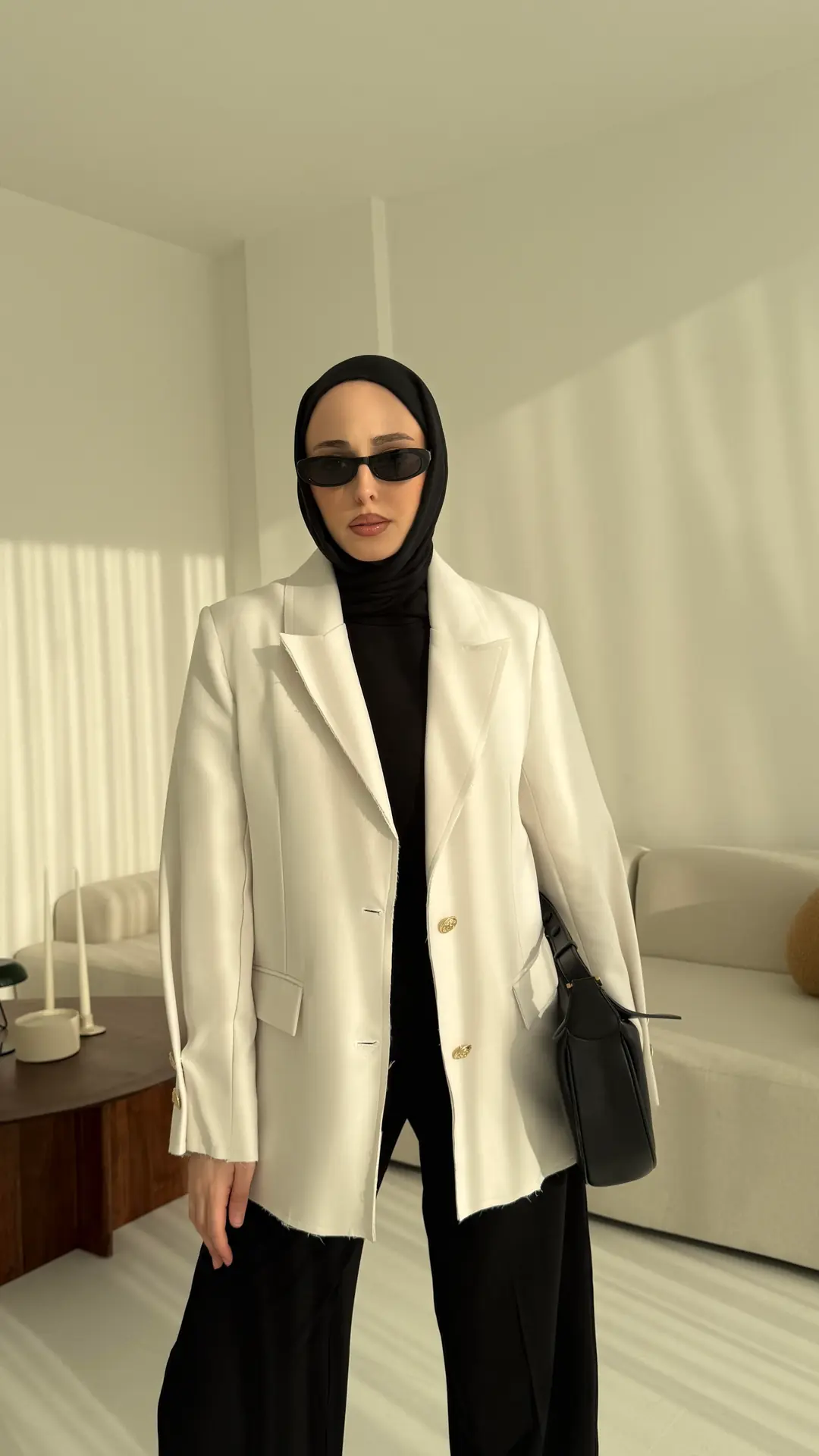 Beyaz Blazer Ceket