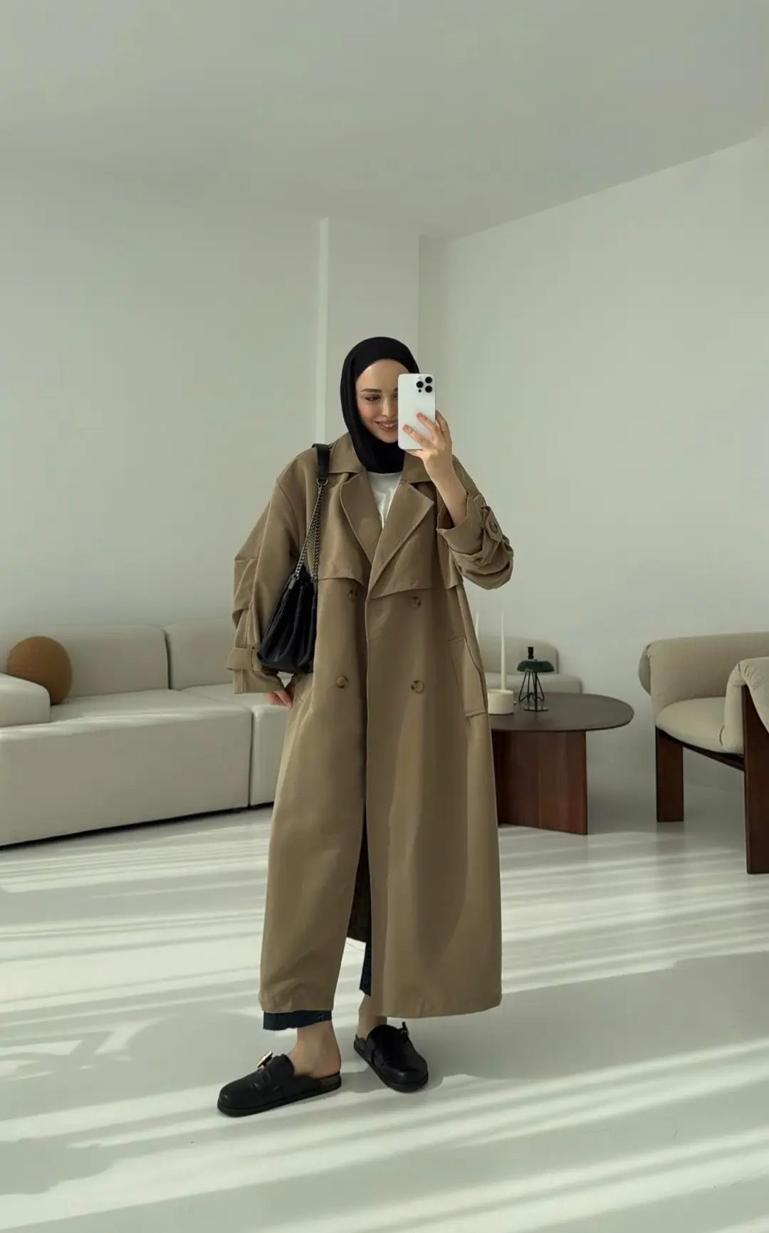 Oversize Vizon Trençkot