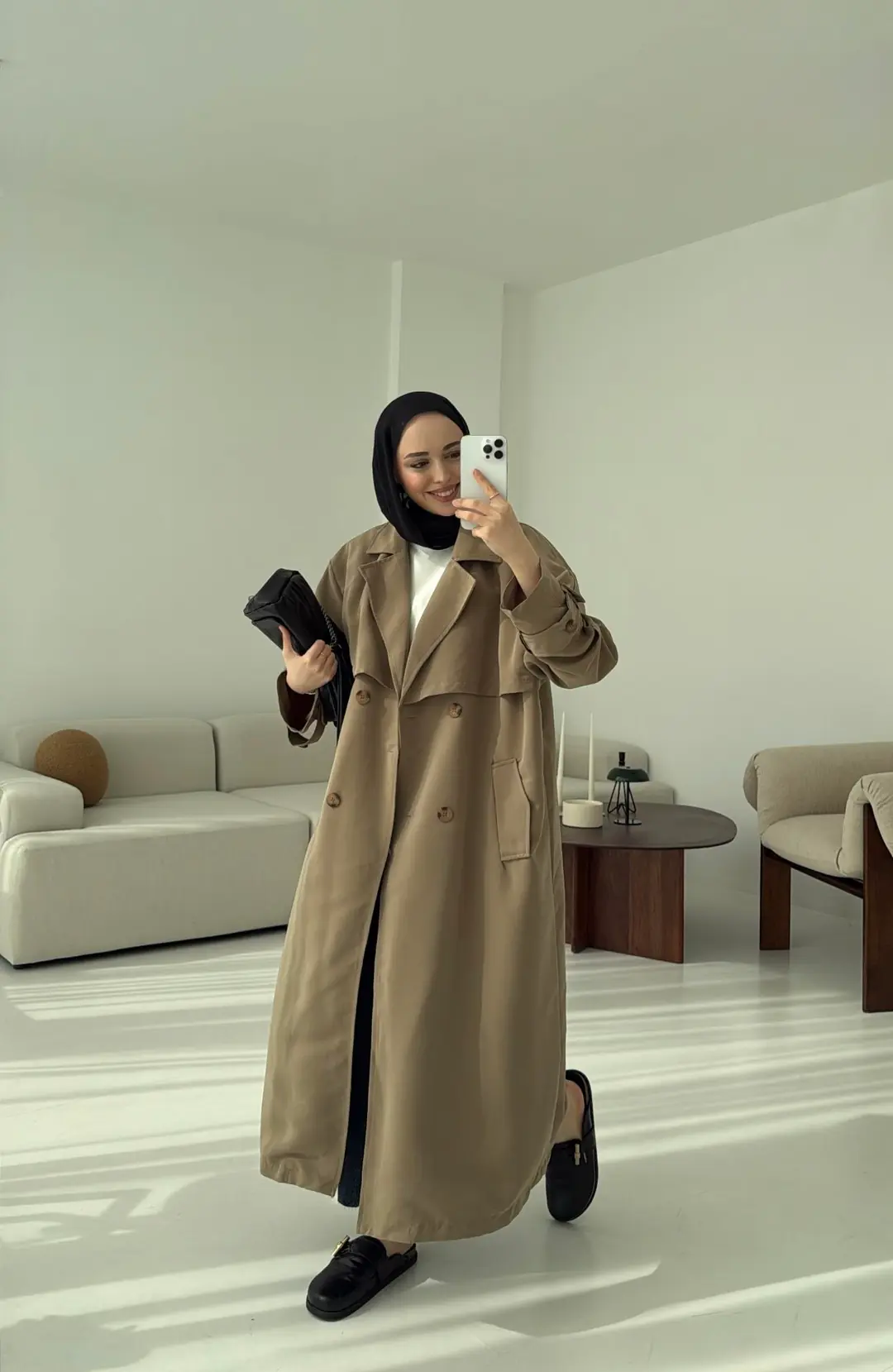 Oversize Vizon Trençkot