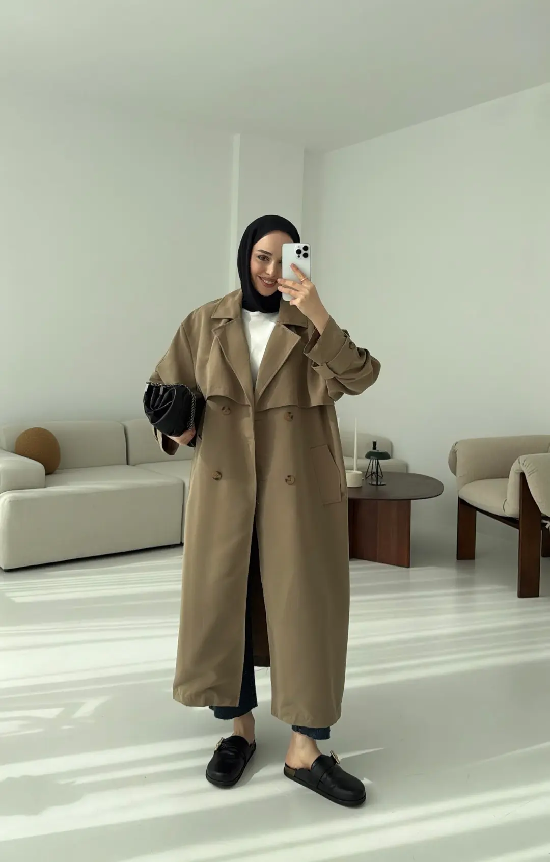 Oversize Vizon Trençkot