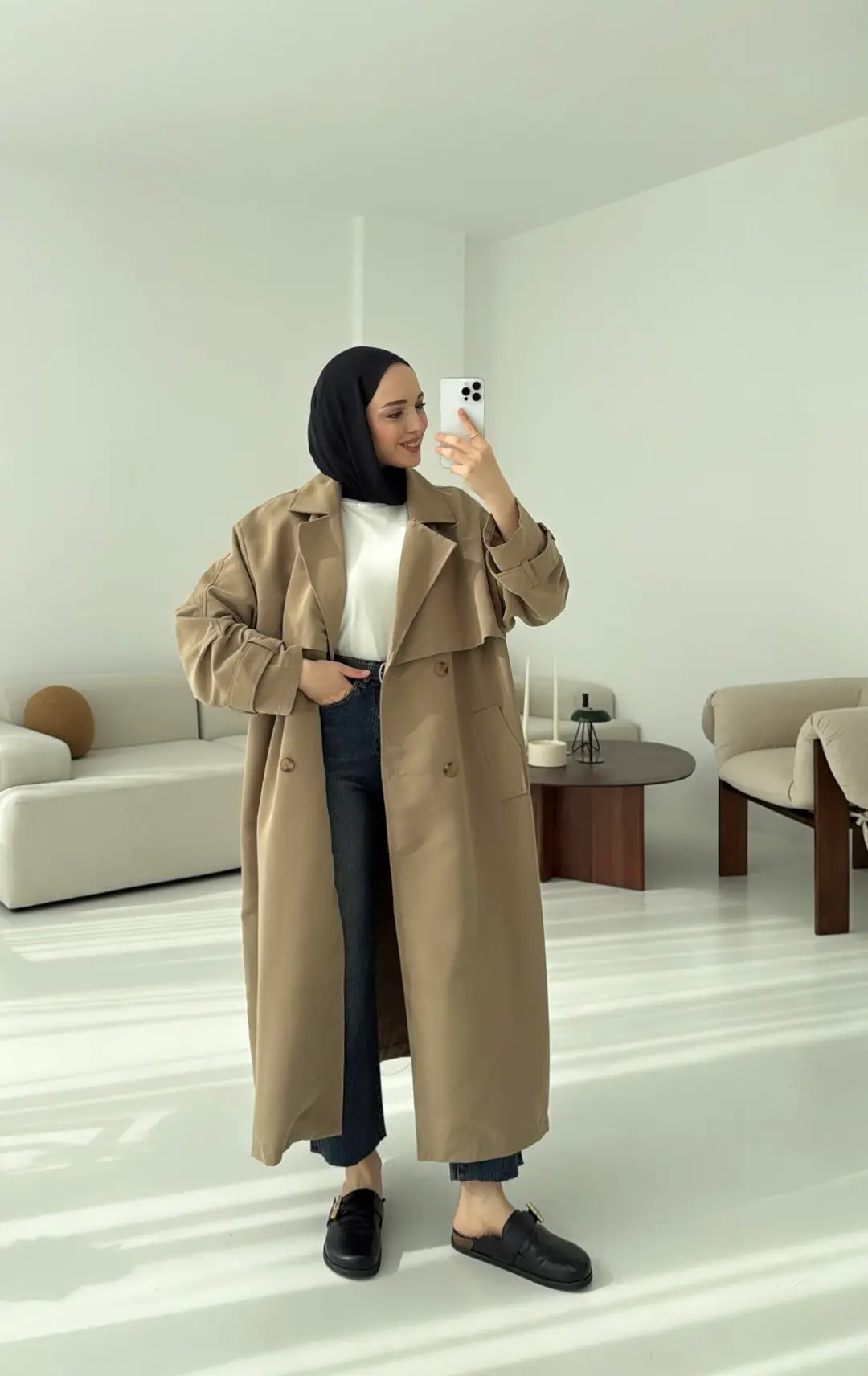 Oversize Vizon Trençkot