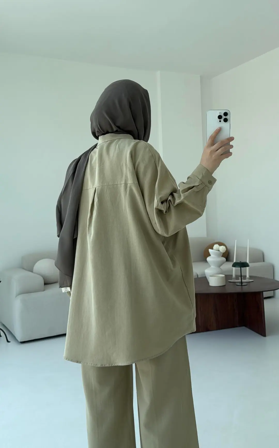 Oversize Gömlek Pantolon Takım Cagla