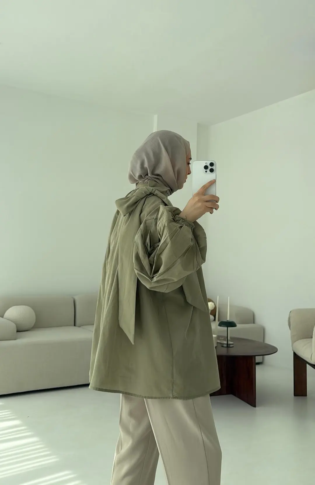 Detaylı Pens Gömlek Çağla