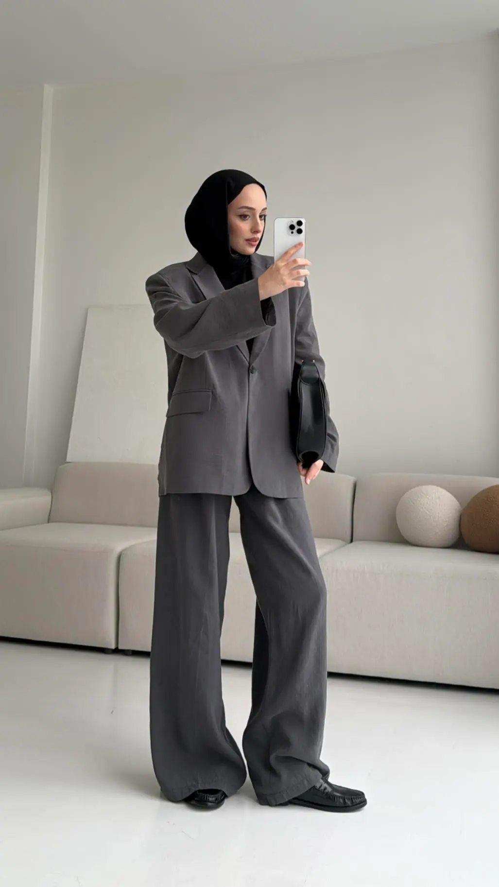 Tencel Gri Premium Ceket
