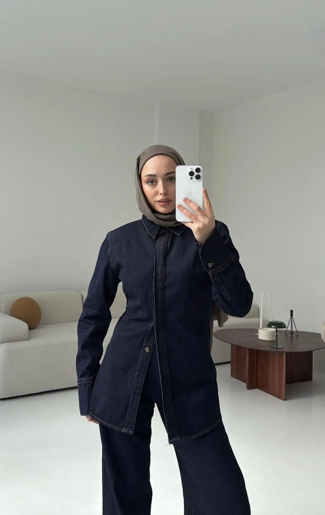 Vatkalı Belden Oturtmalı Kot Takım