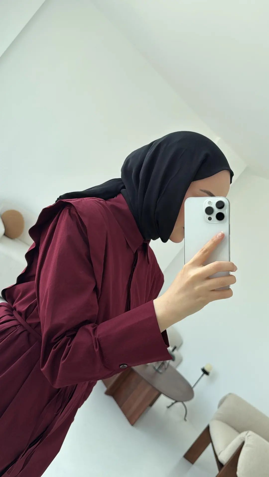 Poplin Bordo Takım