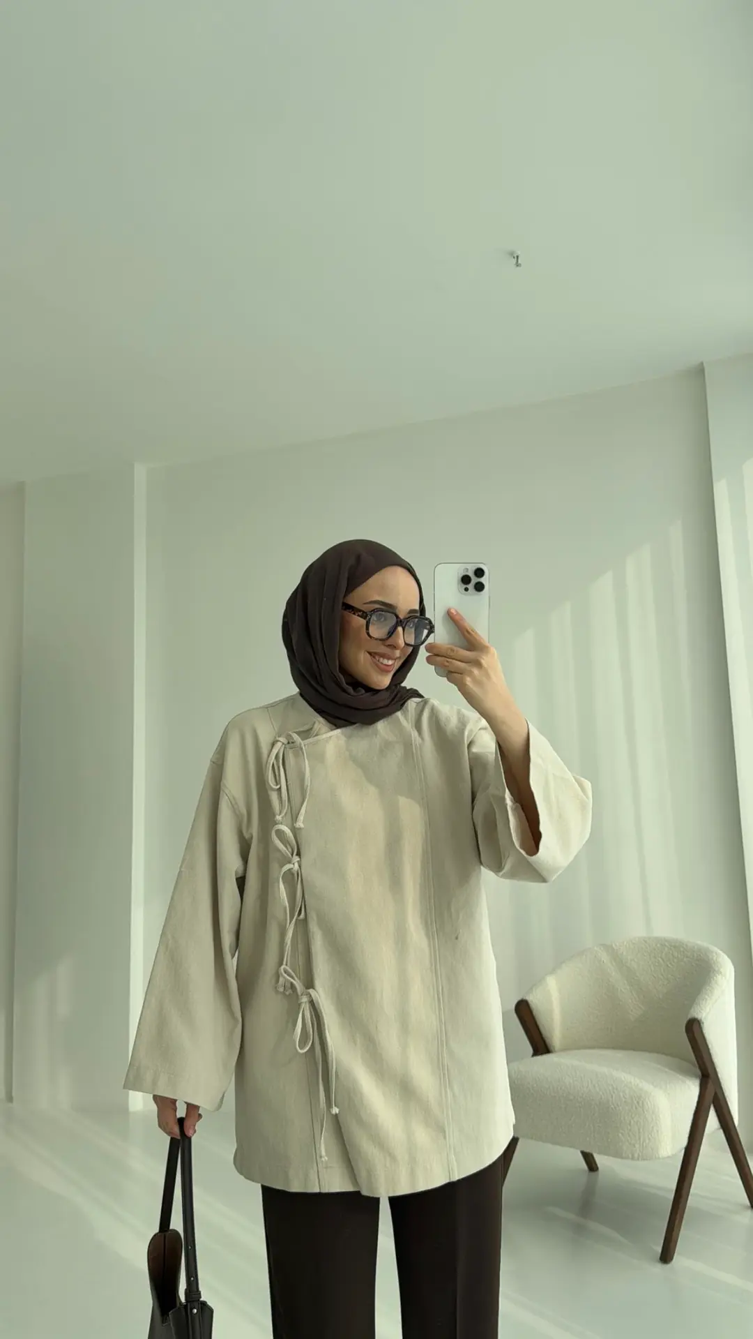 Gabardin Baglamalı Ceket/Kimono Taş